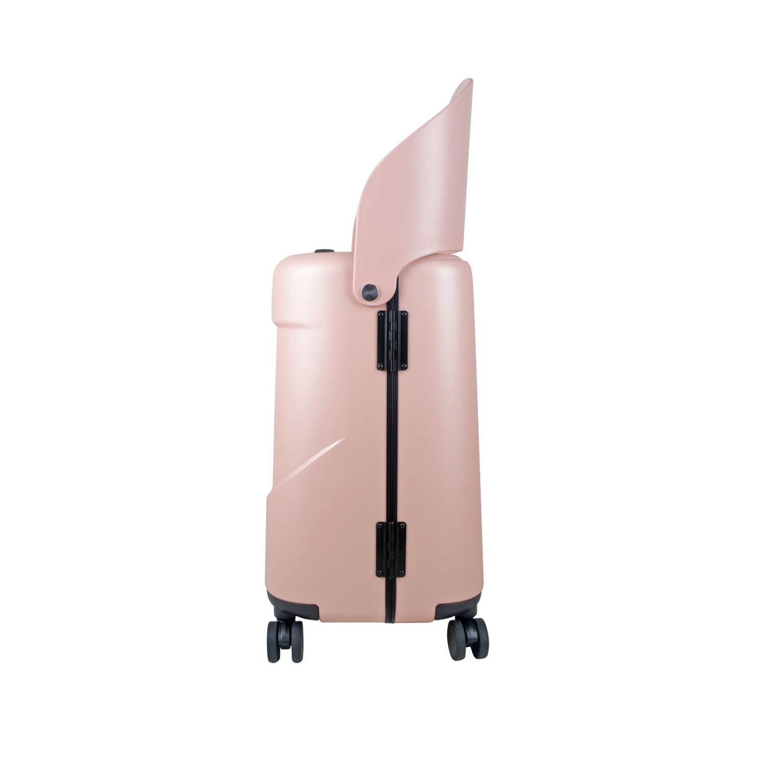 MiaMily Multicarry Carry On 18 Inch Luggage with Built-in Seat for Children (Dusty Pink)