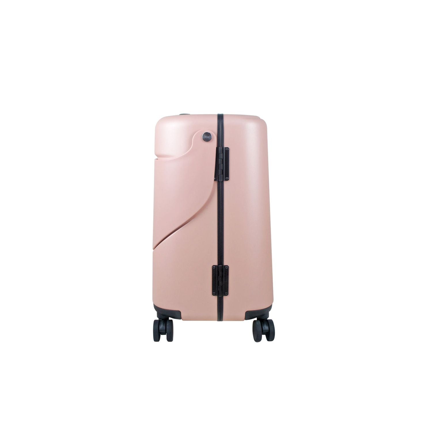 MiaMily Multicarry Carry On 18 Inch Luggage with Built-in Seat for Children (Dusty Pink)