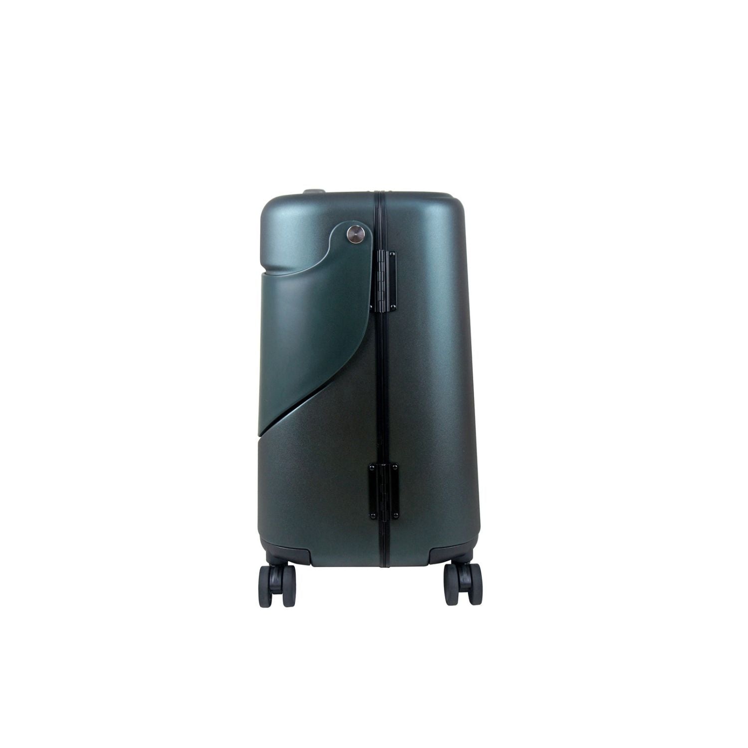 MiaMily Multicarry Carry On 18 Inch Luggage with Built-in Seat for Children (Forest Green)