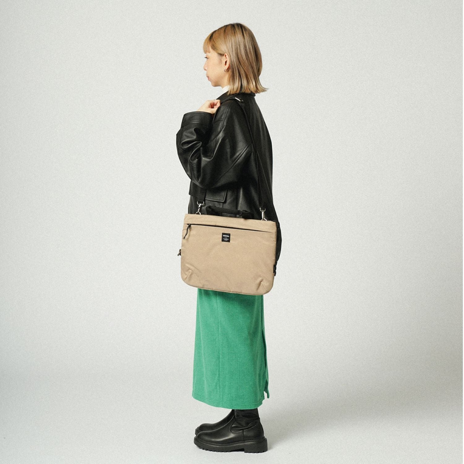 Hellolulu Mira 3-Way Sleeve Case 14" Recycled (Wheat Khaki)