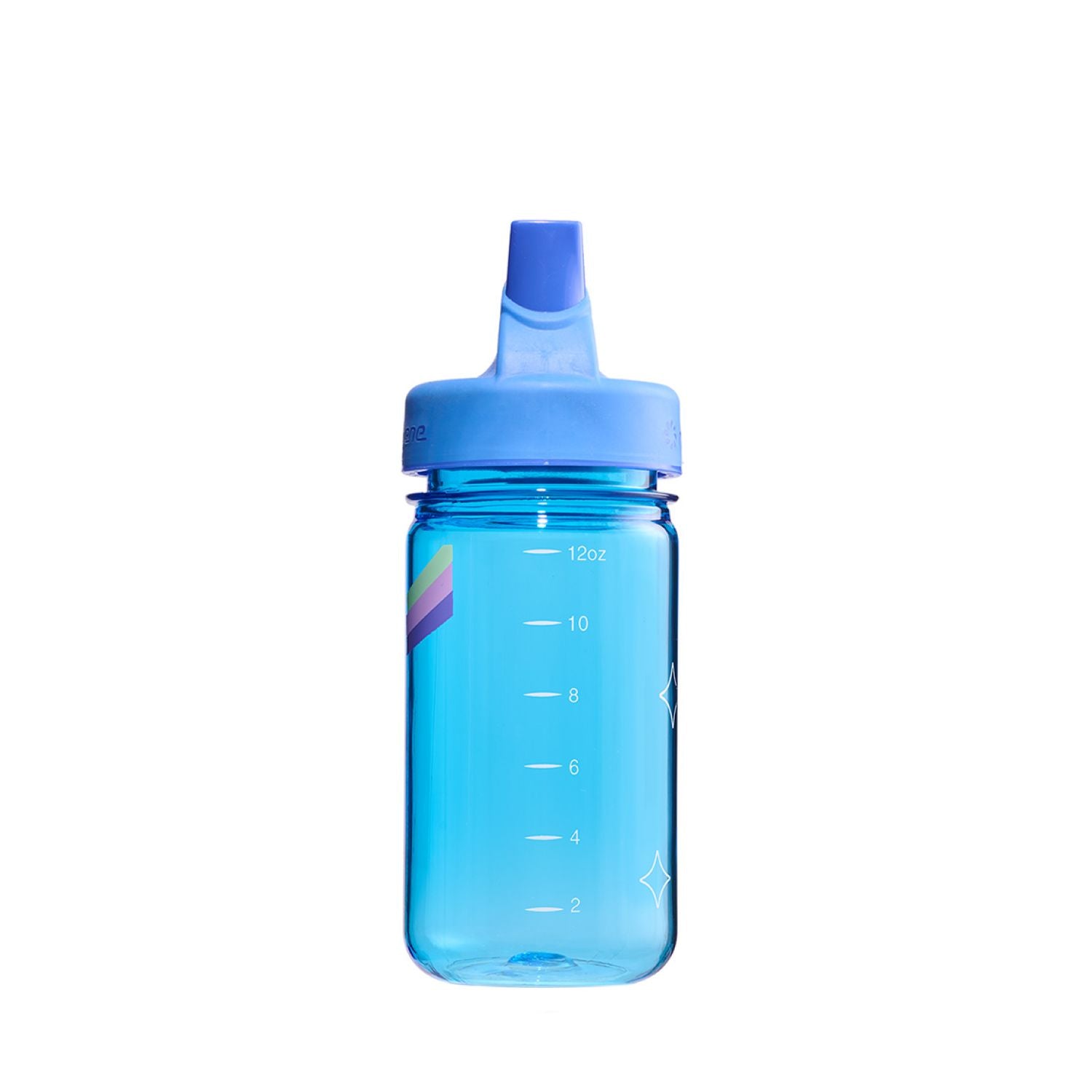 Nalgene 12oz Kids Grip-N-Gulp Sustain Graphic Water Bottle - Blue Musical Hippo