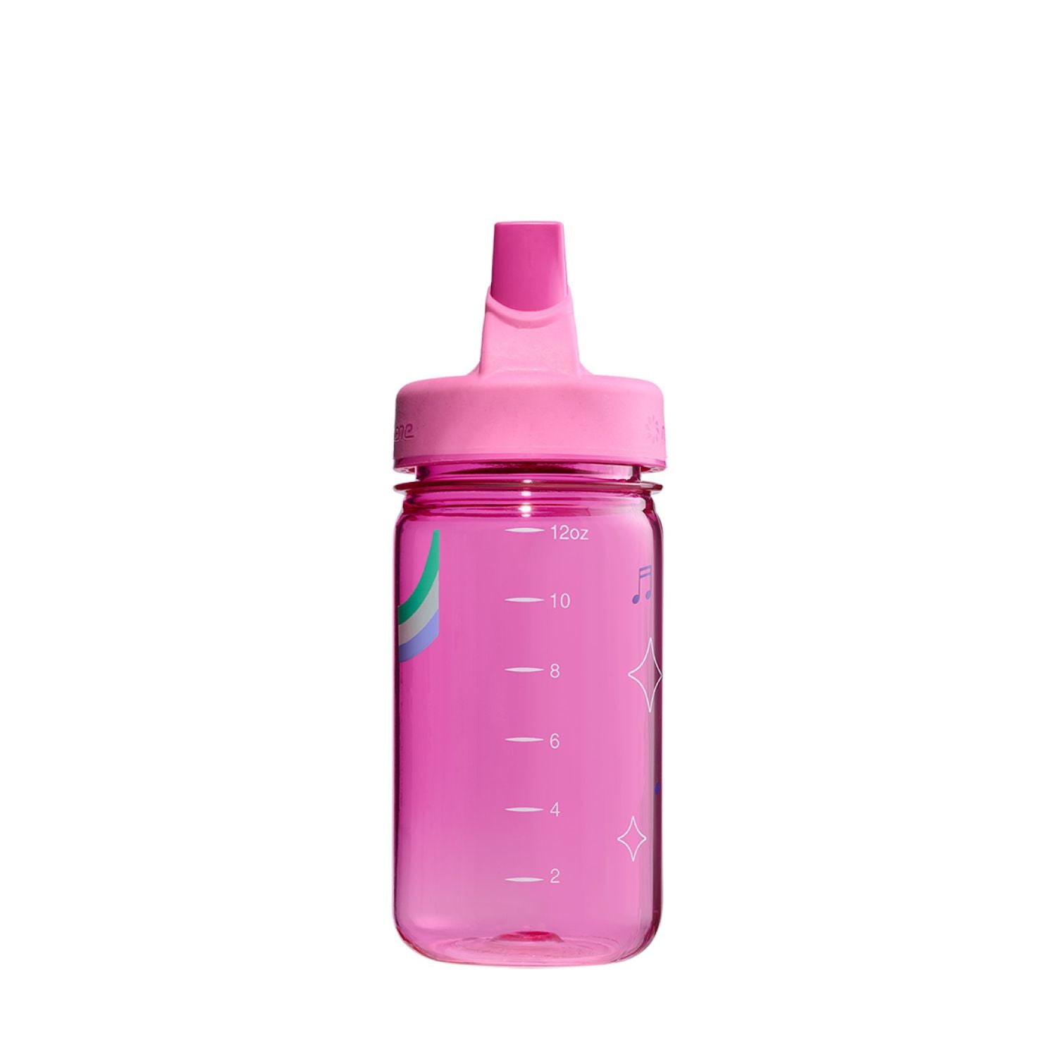 Nalgene 12oz Kids Grip-N-Gulp Sustain Graphic Water Bottle - Pink Musical Elephant