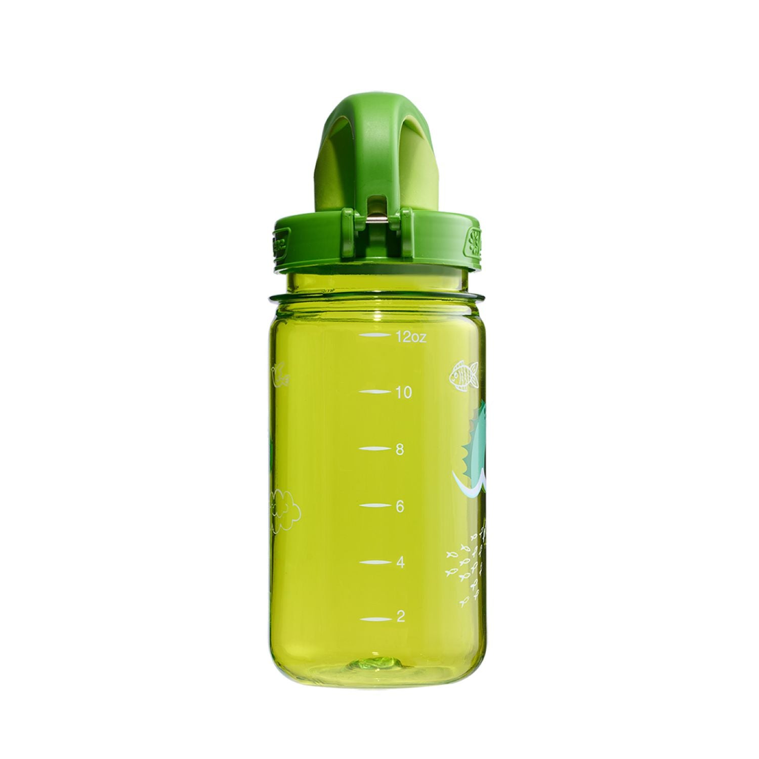 Nalgene 12oz On-The-Fly (OTF) Kids Sustain Water Bottle - Green Nessie