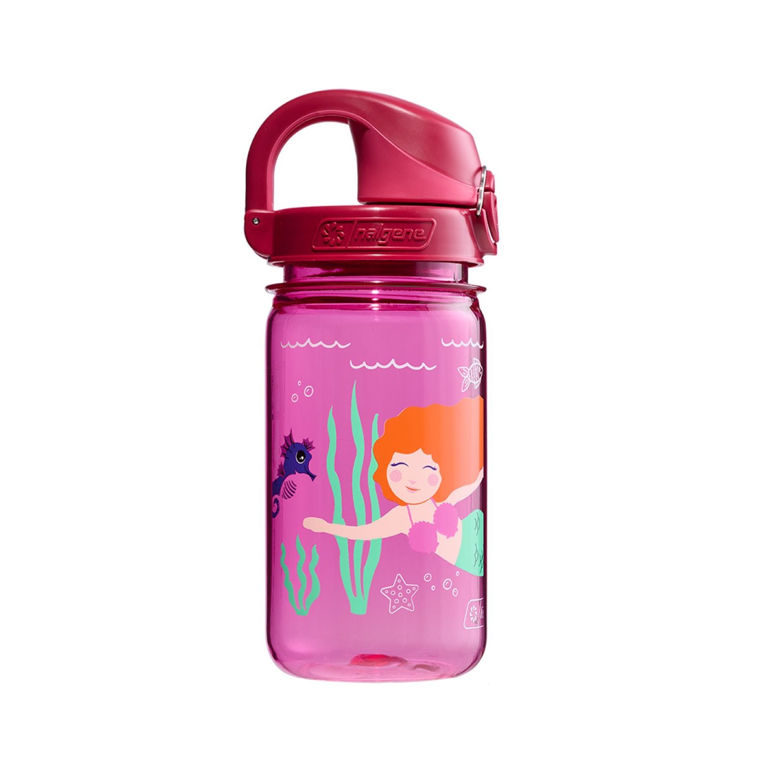 Nalgene 12oz On-The-Fly (OTF) Kids Sustain Water Bottle - Pink Mermaid