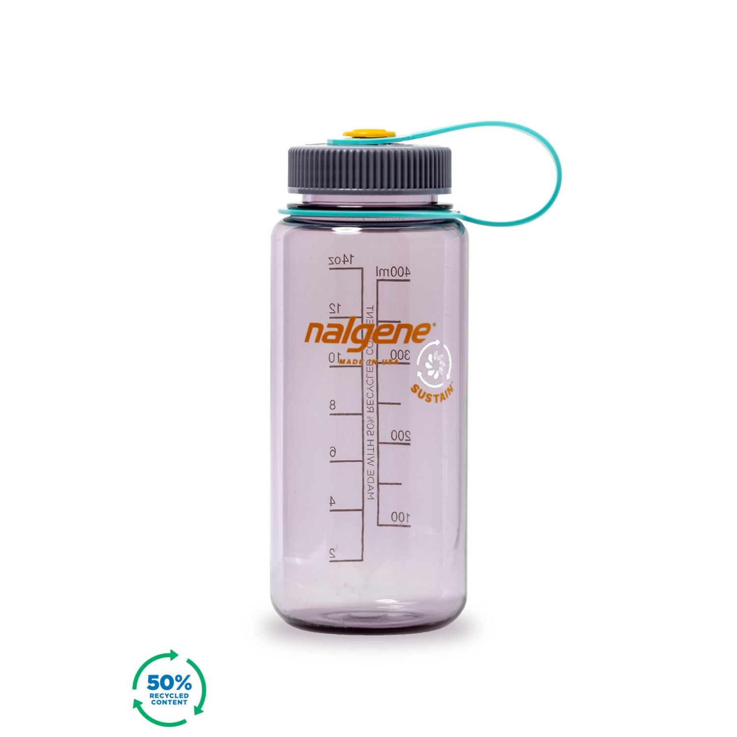 Nalgene 16oz Wide Mouth Sustain Water Bottle - Aubergine