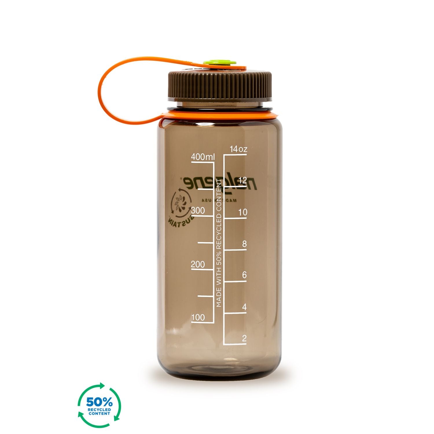 Nalgene 16oz Wide Mouth Sustain Water Bottle - Woodsman