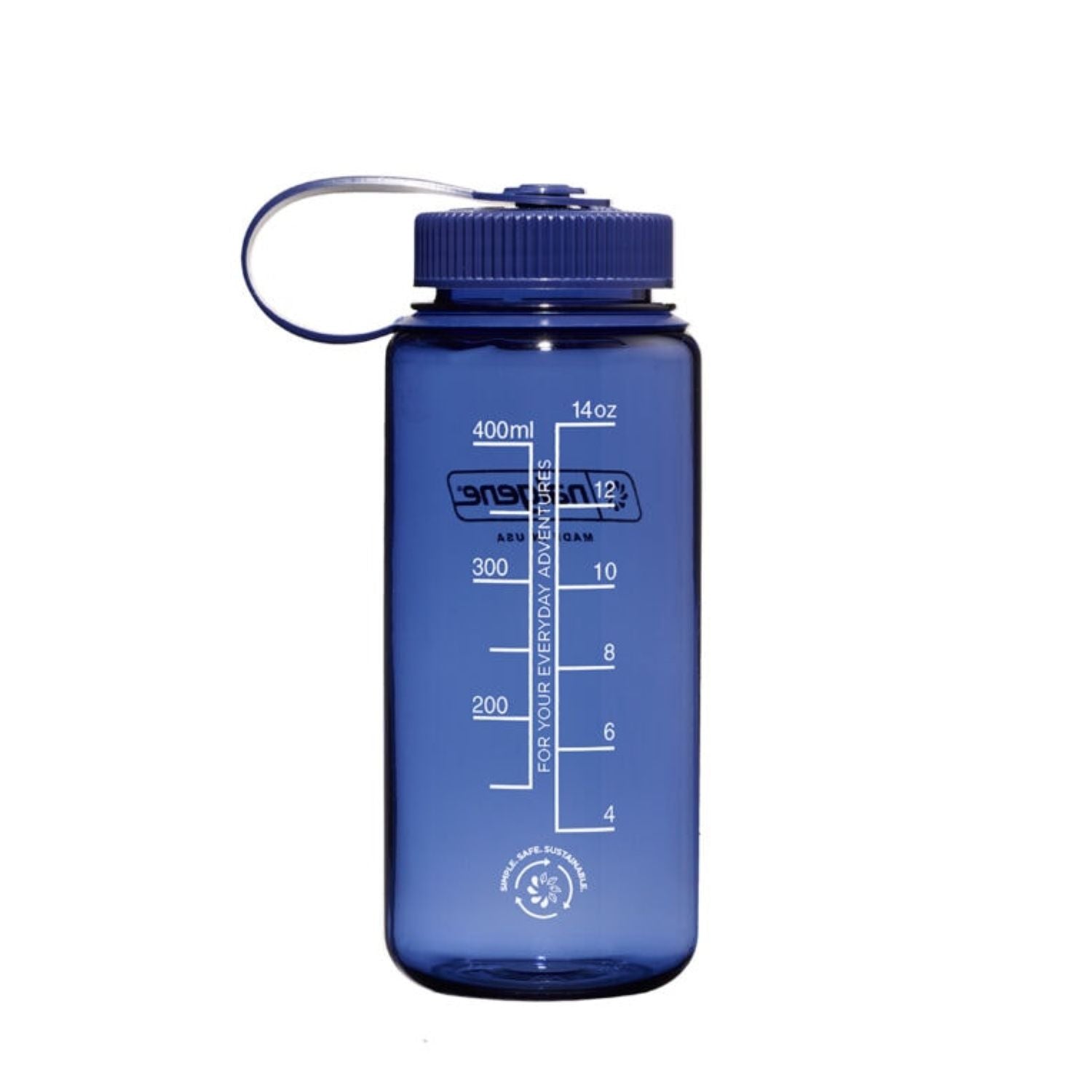 Nalgene 16oz Wide Mouth Sustain Water Bottle - Denim (Monochrome)