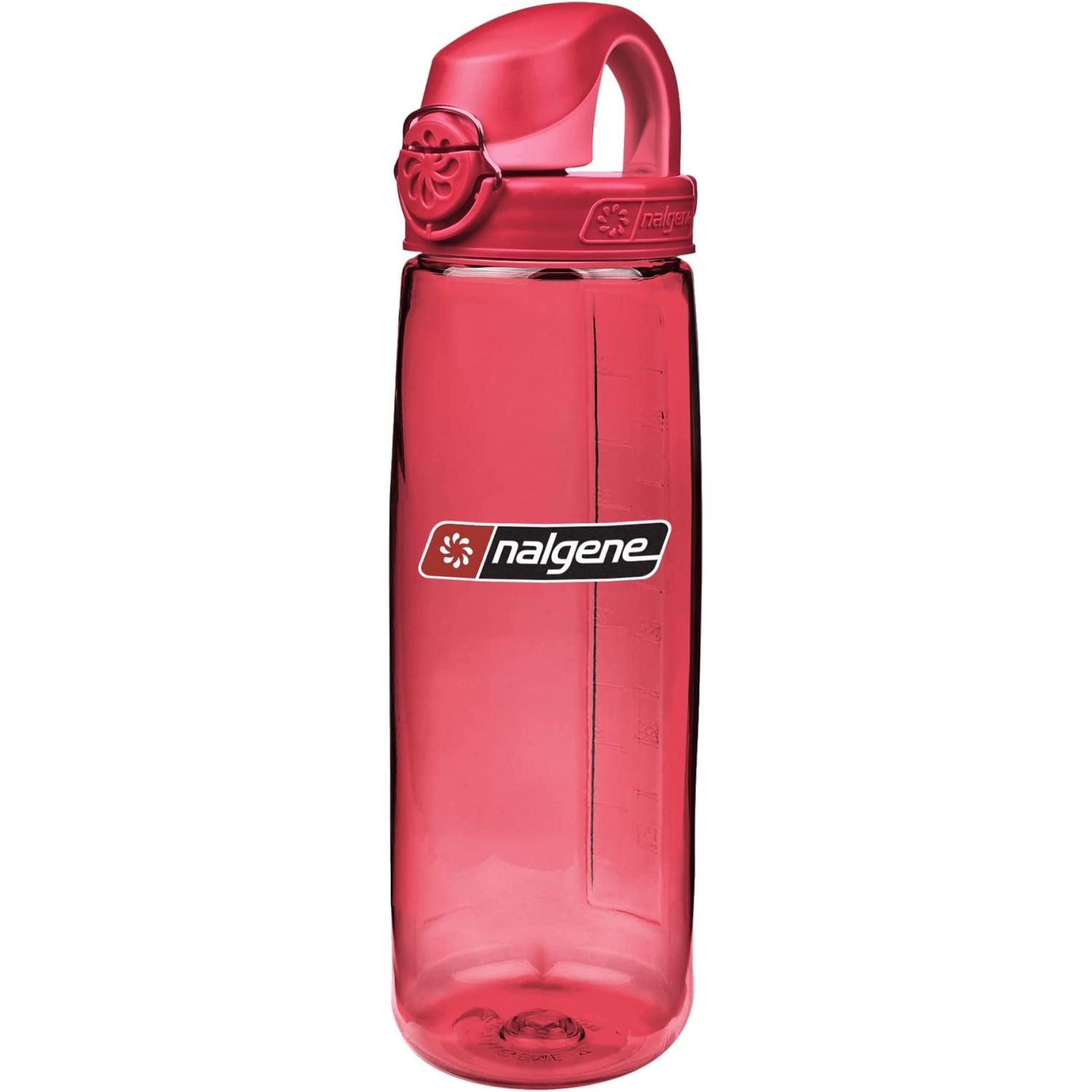 Nalgene 24oz On-The-Fly (OTF) Sustain Water Bottle - Petal with Beet Red Tonal Cap