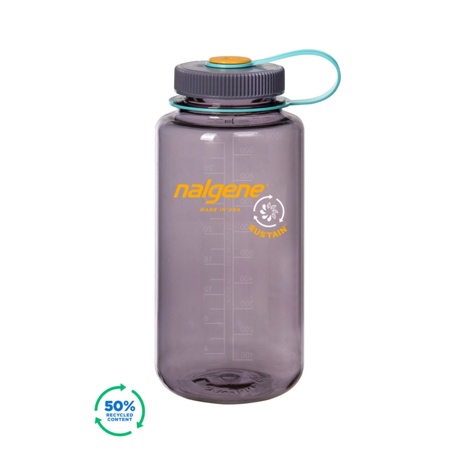 Nalgene 32oz Wide Mouth Sustain Water Bottle - Aubergine