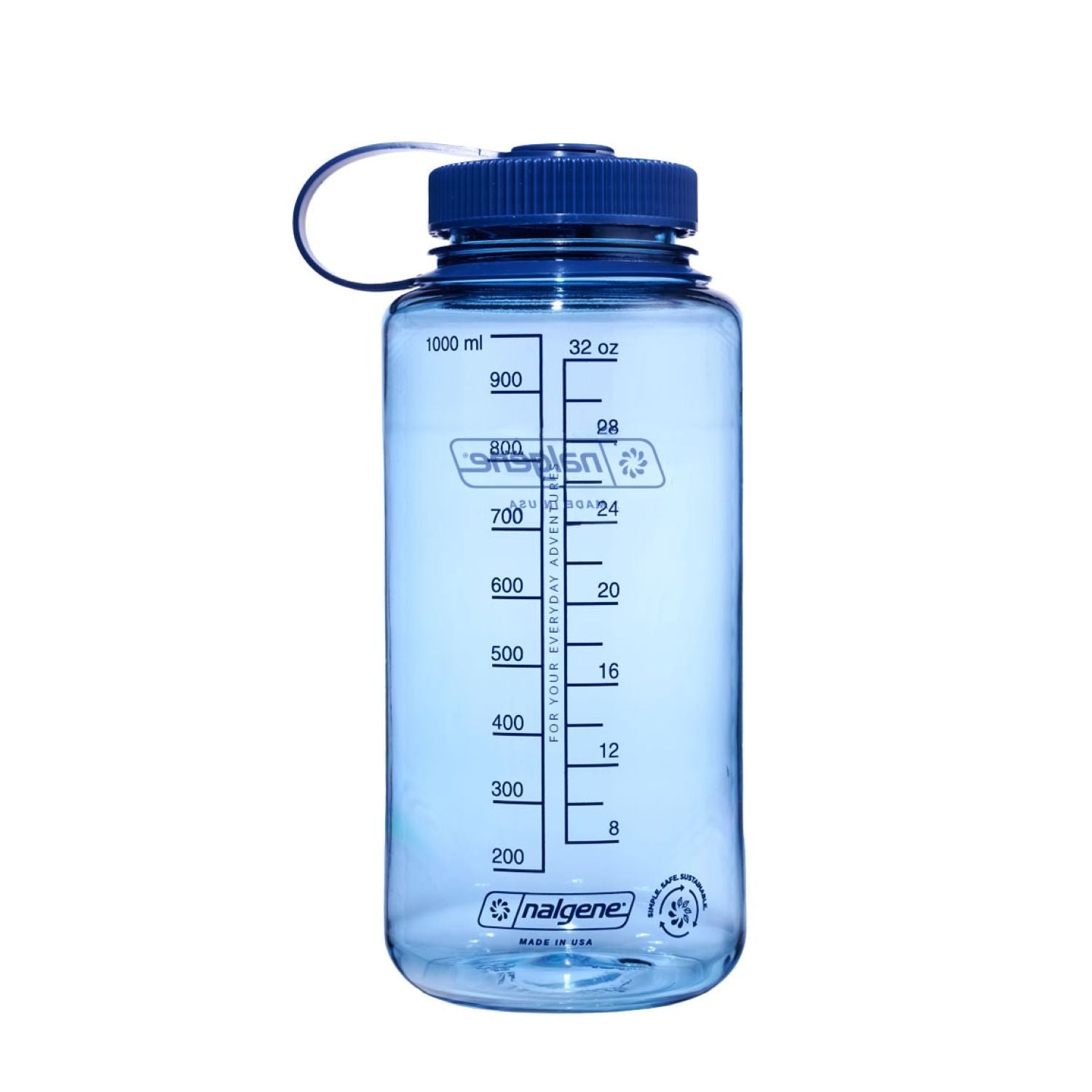 Nalgene 32oz Wide Mouth Bottle Sustain - Baby Blue
