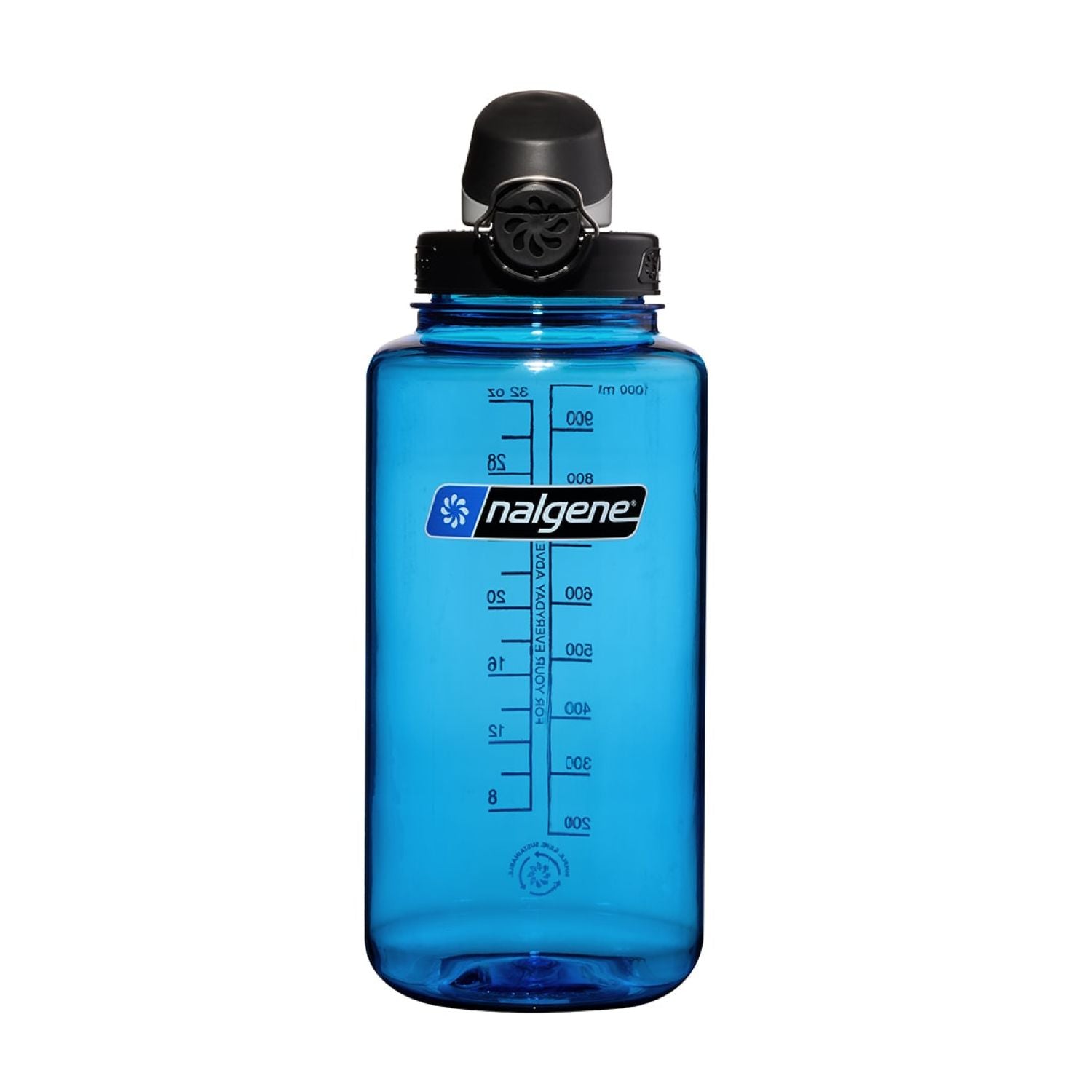 Nalgene 32oz On-The-Fly (OTF) Wide Mouth Sustain Water Bottle - Slate with Black Cap