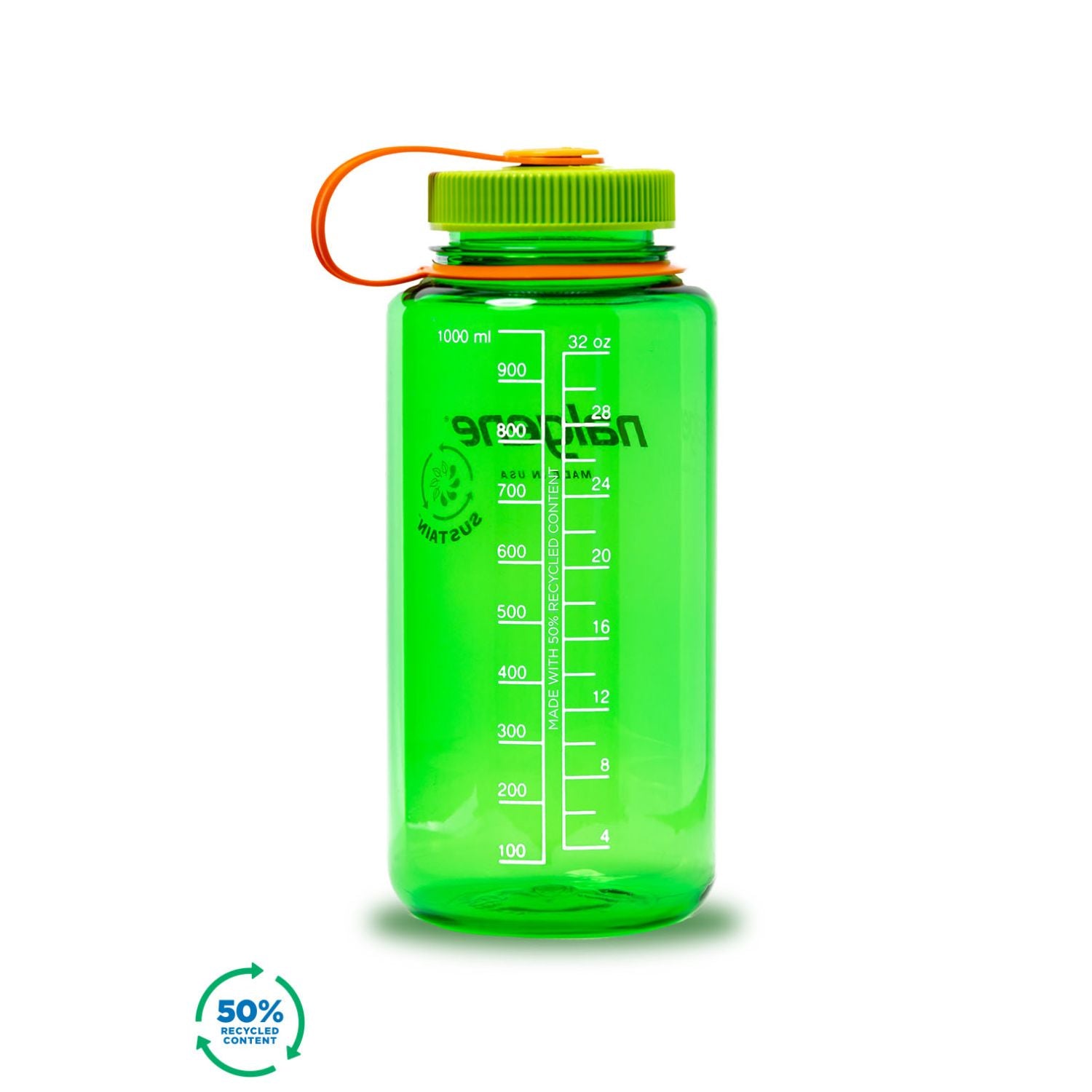 Nalgene 32oz Wide Mouth Sustain Water Bottle - Melon Ball
