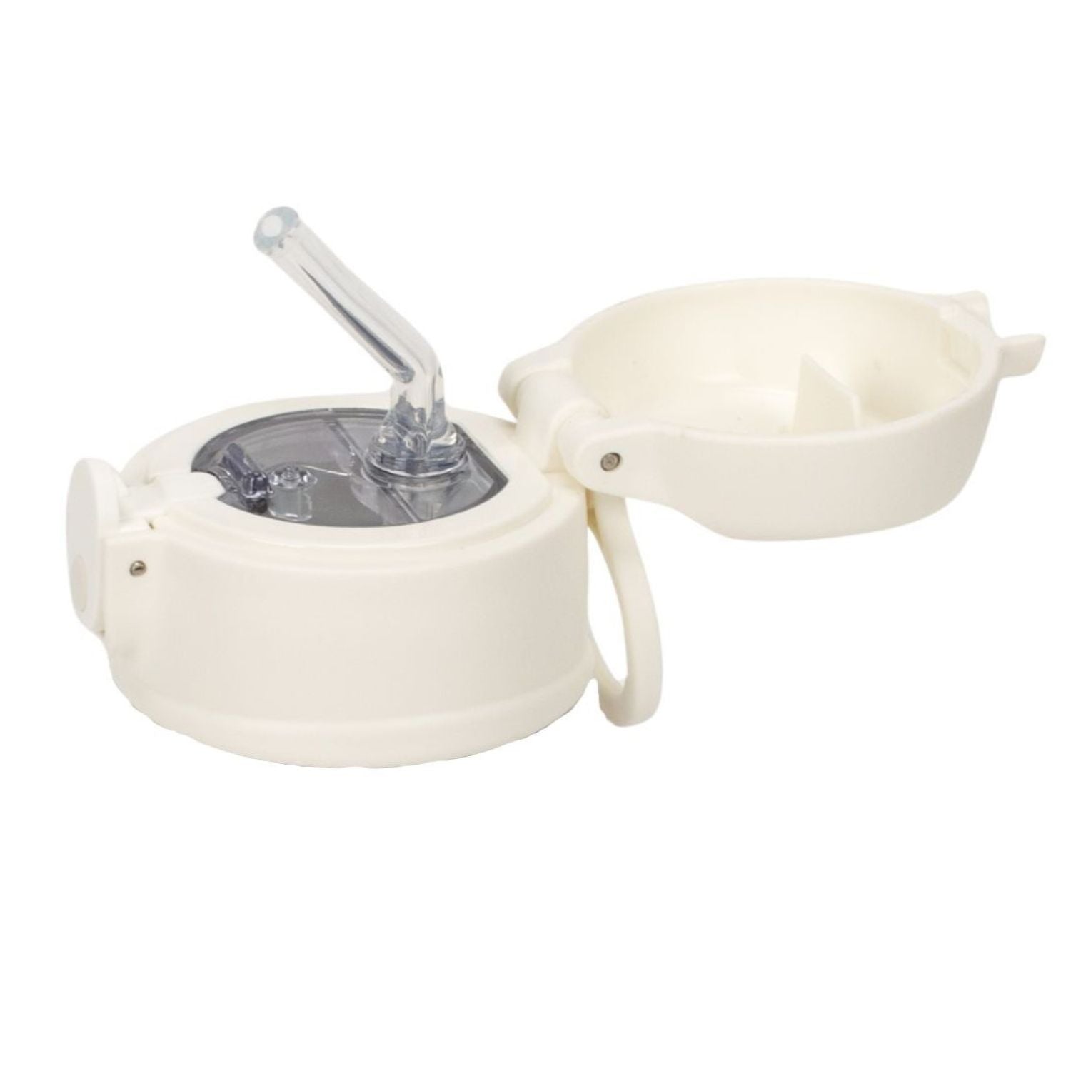 Oasis Bottle Cap With Handle For Kids Water Bottle with Sipper Silicone Straw 400ML - Cream