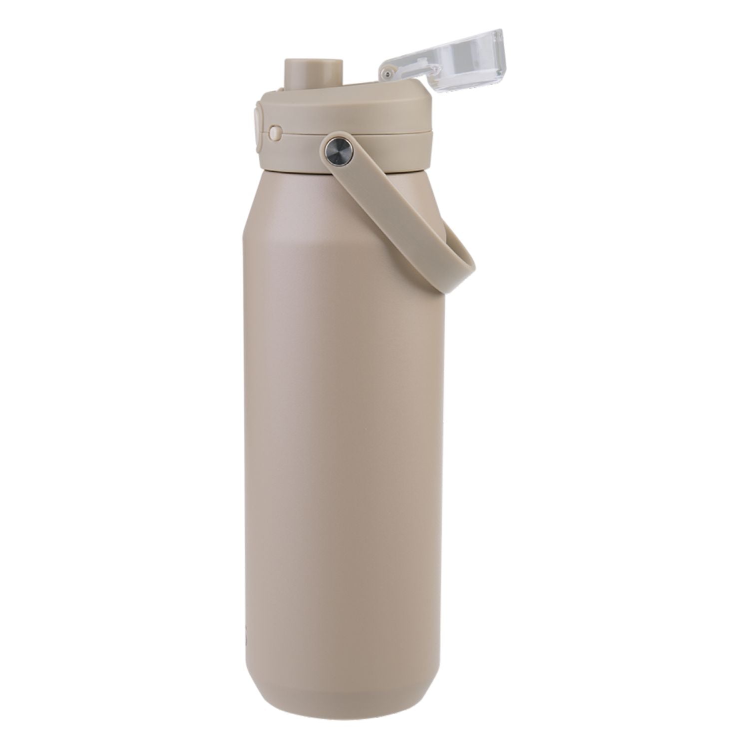 Oasis Ceramic Stainless Steel Triple Wall Capri Quick Release Drink Bottle 1L - Latte