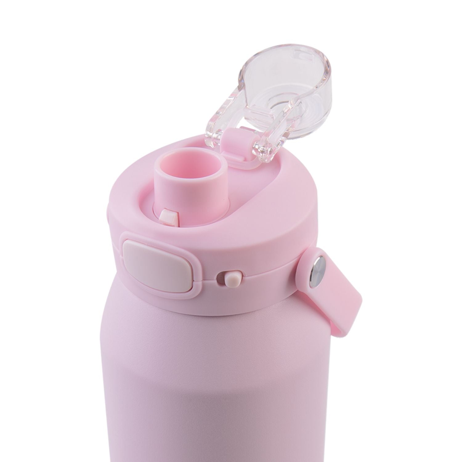 Oasis Ceramic Stainless Steel Triple Wall Capri Quick Release Drink Bottle 1L - Pink Lemonade