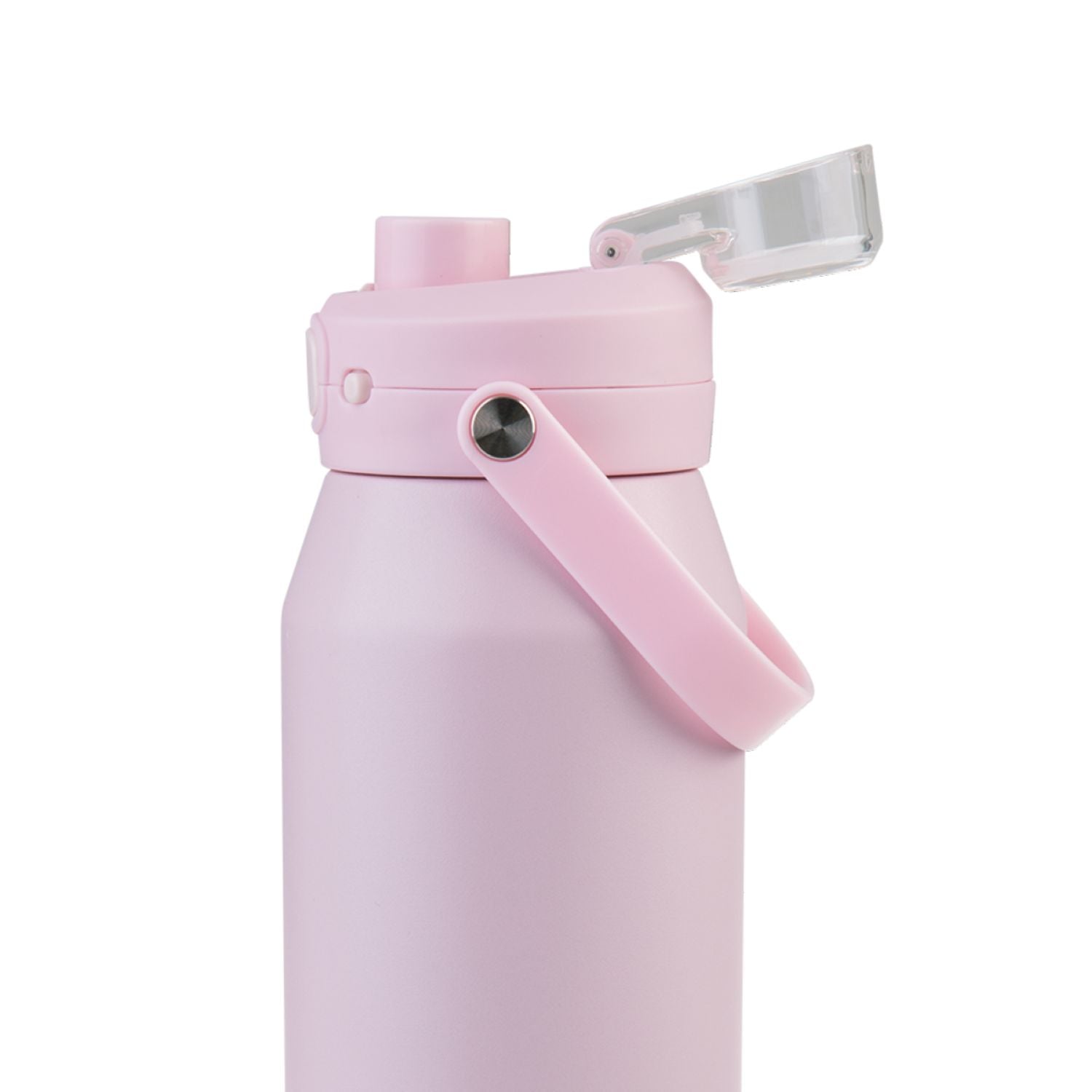 Oasis Ceramic Stainless Steel Triple Wall Capri Quick Release Drink Bottle 1L - Pink Lemonade