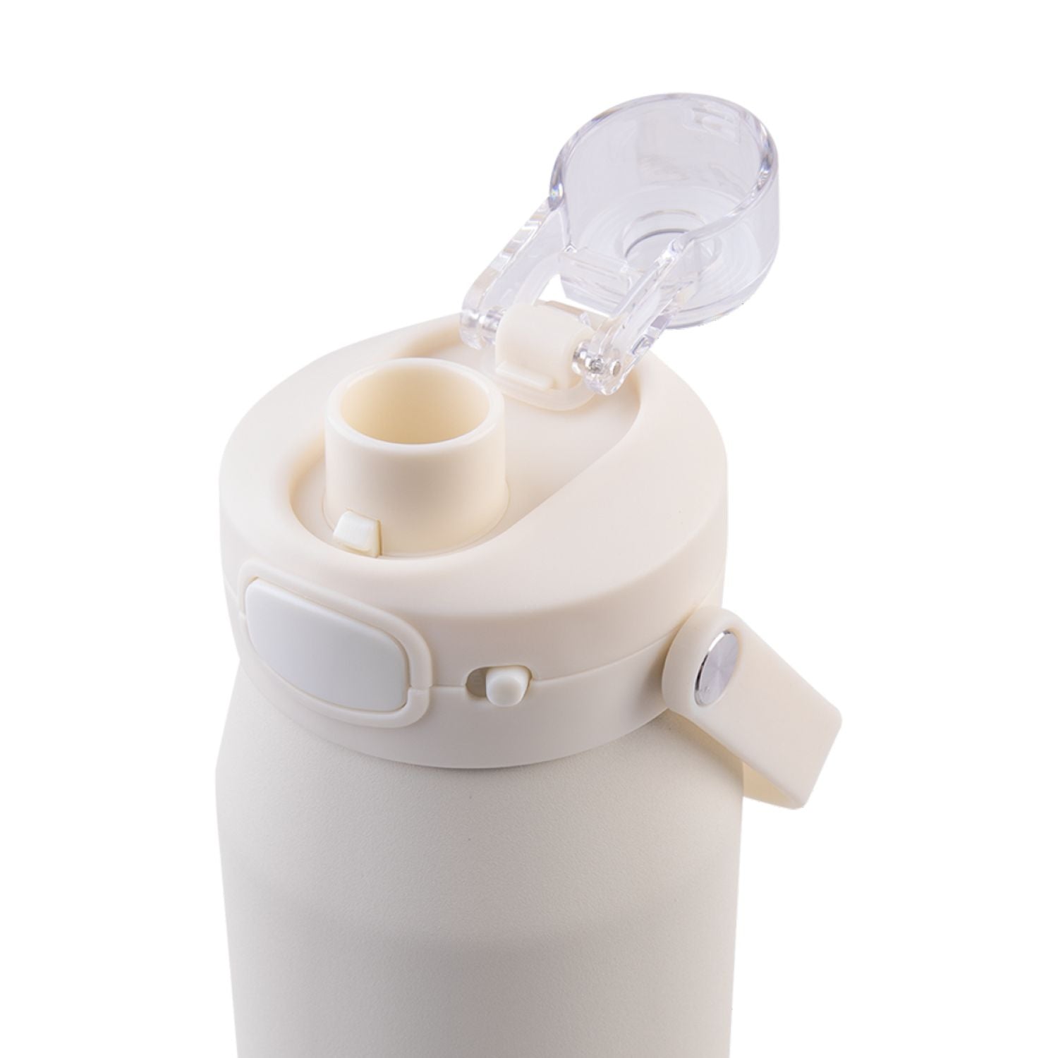 Oasis Ceramic Stainless Steel Triple Wall Capri Quick Release Drink Bottle 750ML - Alabaster