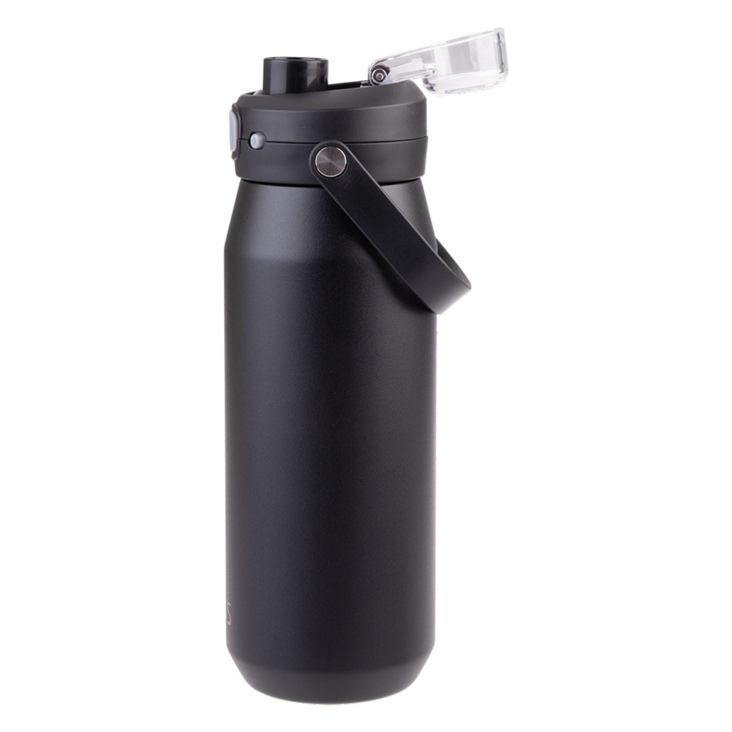 Oasis Ceramic Stainless Steel Triple Wall Capri Quick Release Drink Bottle 750ML - Black