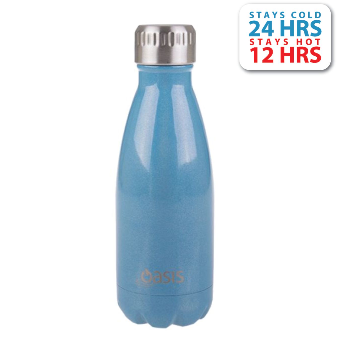 Oasis Lustre Stainless Steel Insulated Water Bottle 350ML - Turquoise