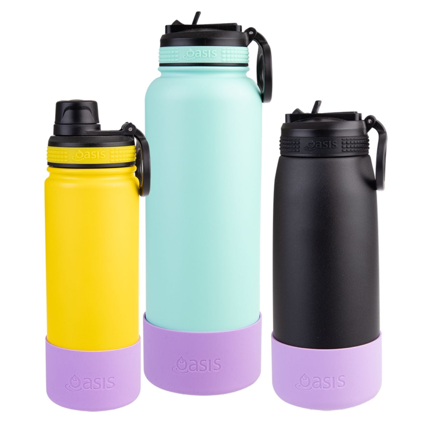 Oasis Silicone Bumper For Sports Bottle 1.1L - Lavender