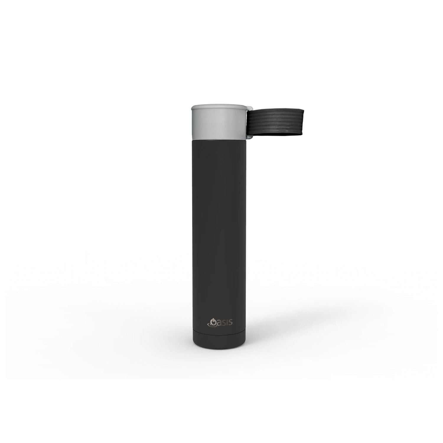 Oasis Skinny Mini Insulated Water Bottle 250ML Matte - Black