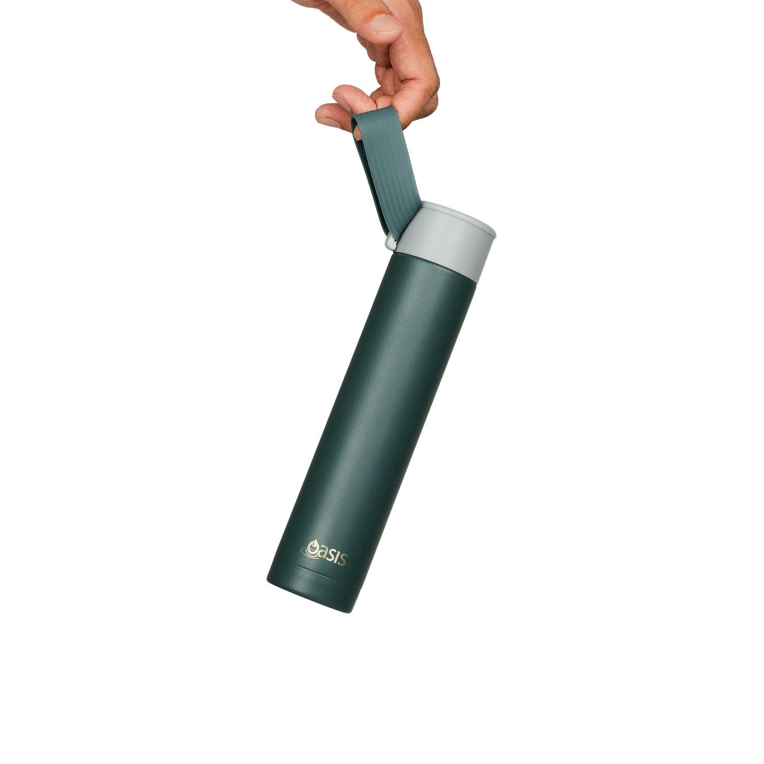Oasis Skinny Mini Insulated Water Bottle 250ML Matte - Forest (Dark Green)