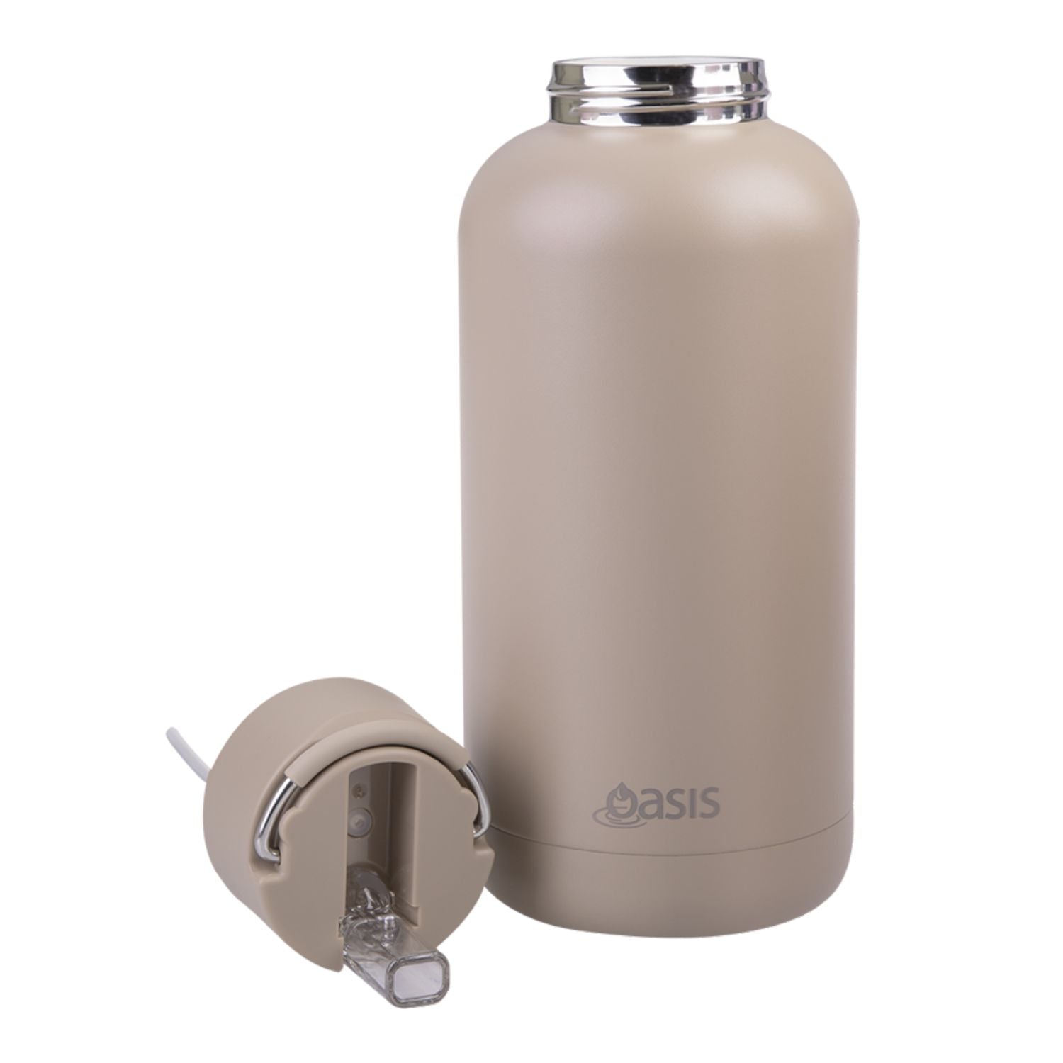 Oasis Stainless Steel Insulated Ceramic Moda Bottle 1.5L - Latte