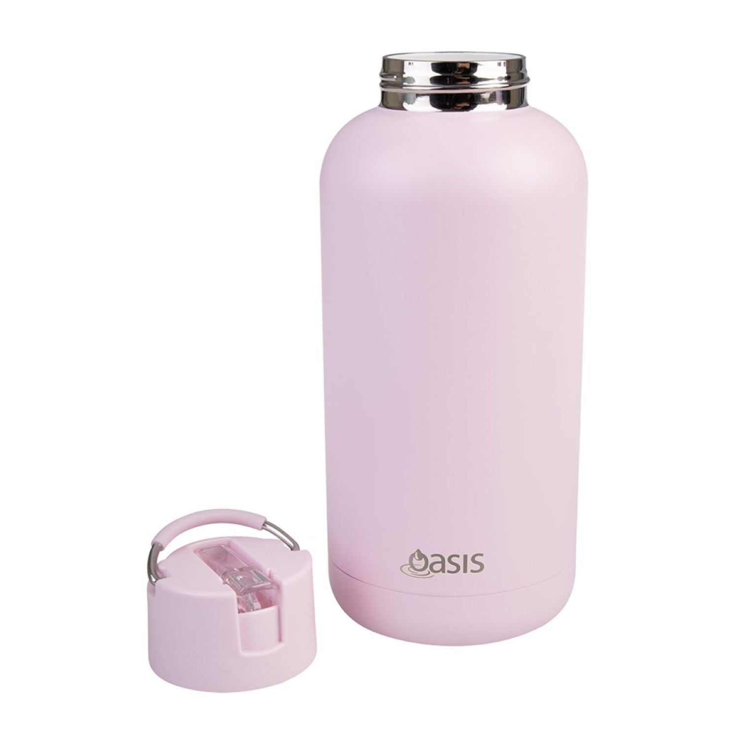Oasis Stainless Steel Insulated Ceramic Moda Bottle 1.5L - Pink Lemonade