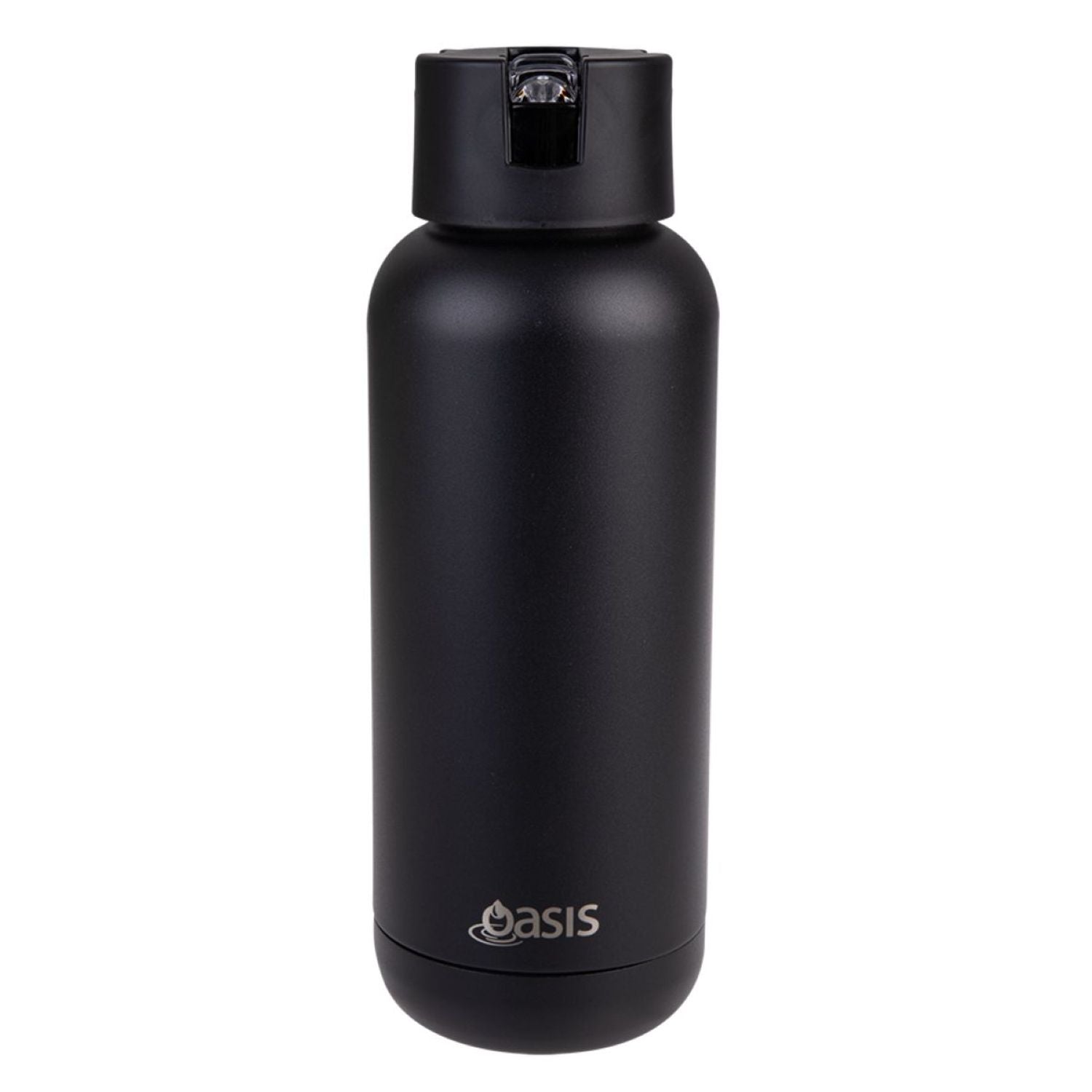 Oasis Stainless Steel Insulated Ceramic Moda Bottle 1L - Black