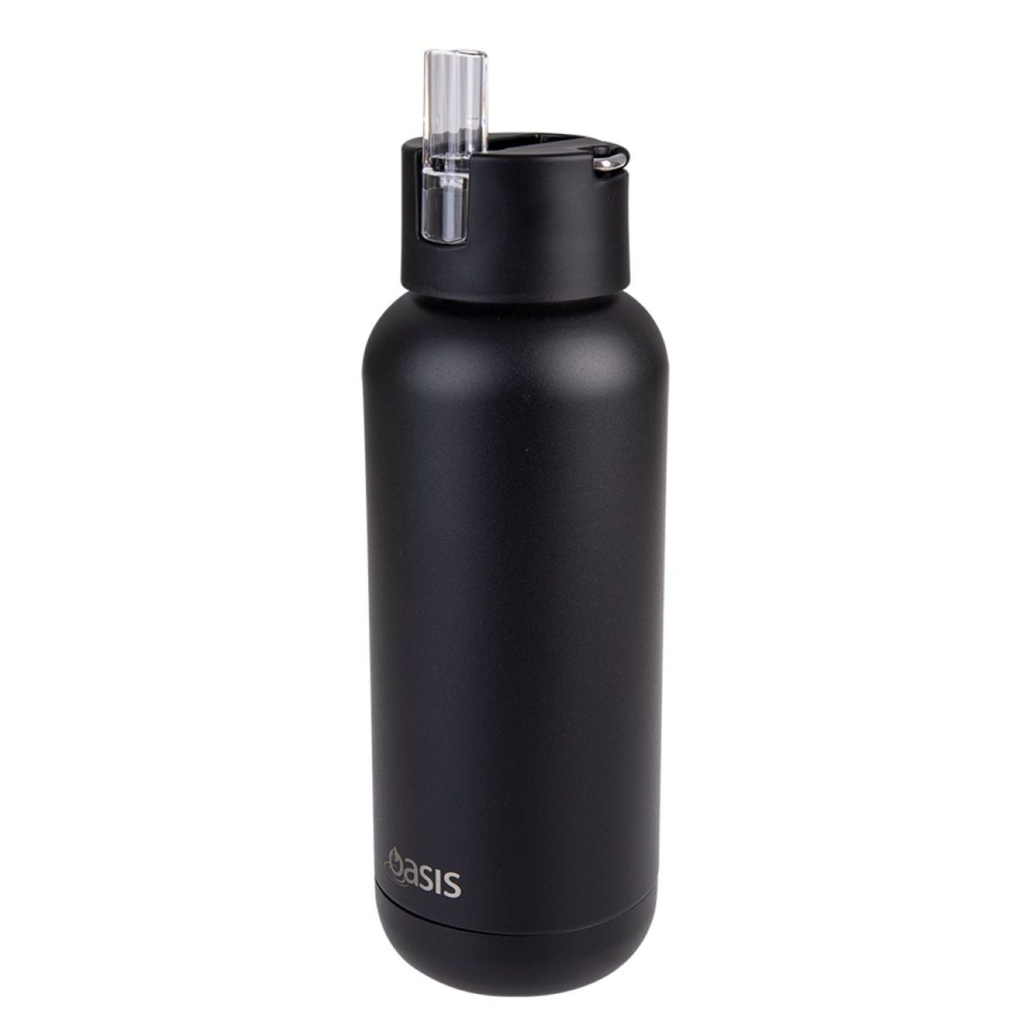 Oasis Stainless Steel Insulated Ceramic Moda Bottle 1L - Black
