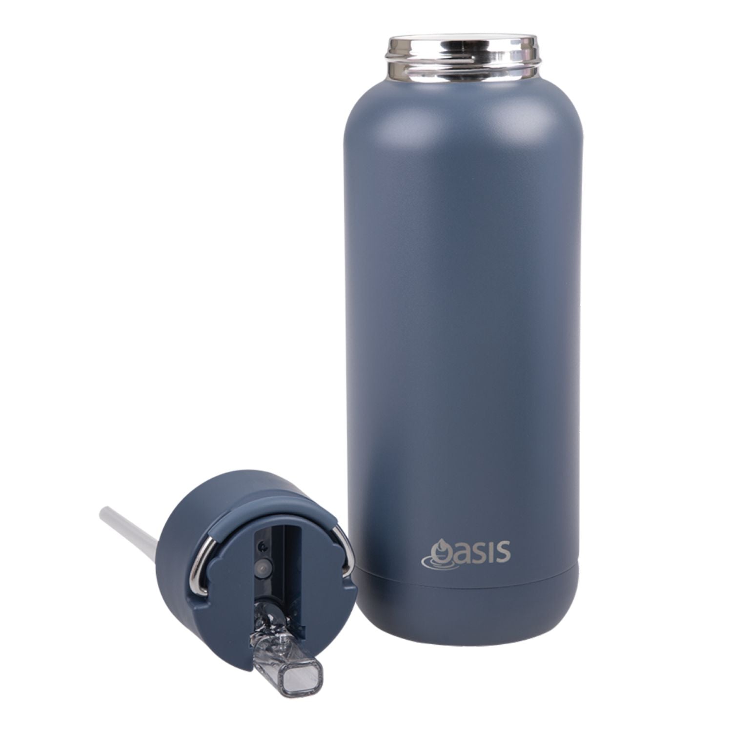 Oasis Stainless Steel Insulated Ceramic Moda Bottle 1L - Indigo