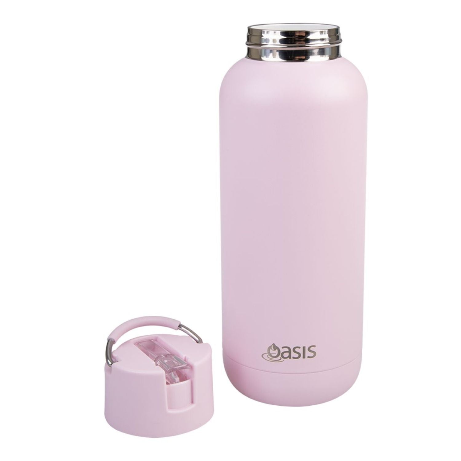 Oasis Stainless Steel Insulated Ceramic Moda Bottle 1L - Pink Lemonade