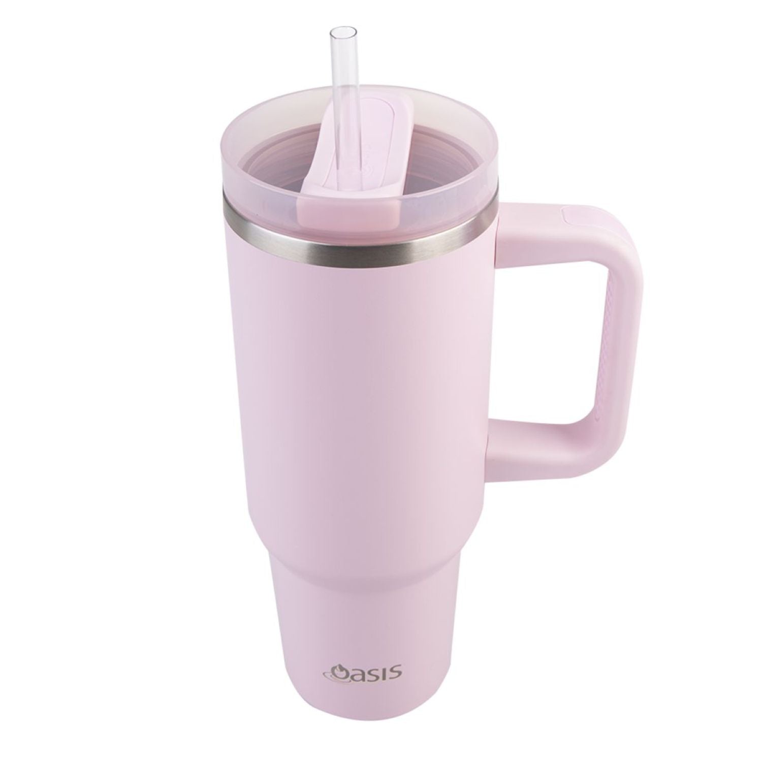 Oasis Stainless Steel Insulated Commuter Travel Tumbler 1.2L - Pink Lemonade