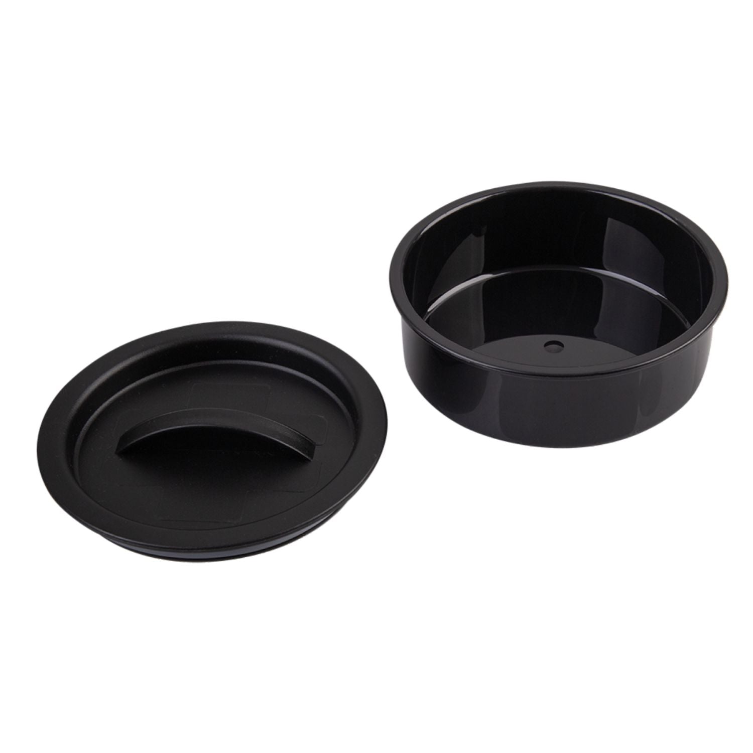 Oasis Stainless Steel Insulated Dual Compartment Food Flask with Handle 480ML - Black