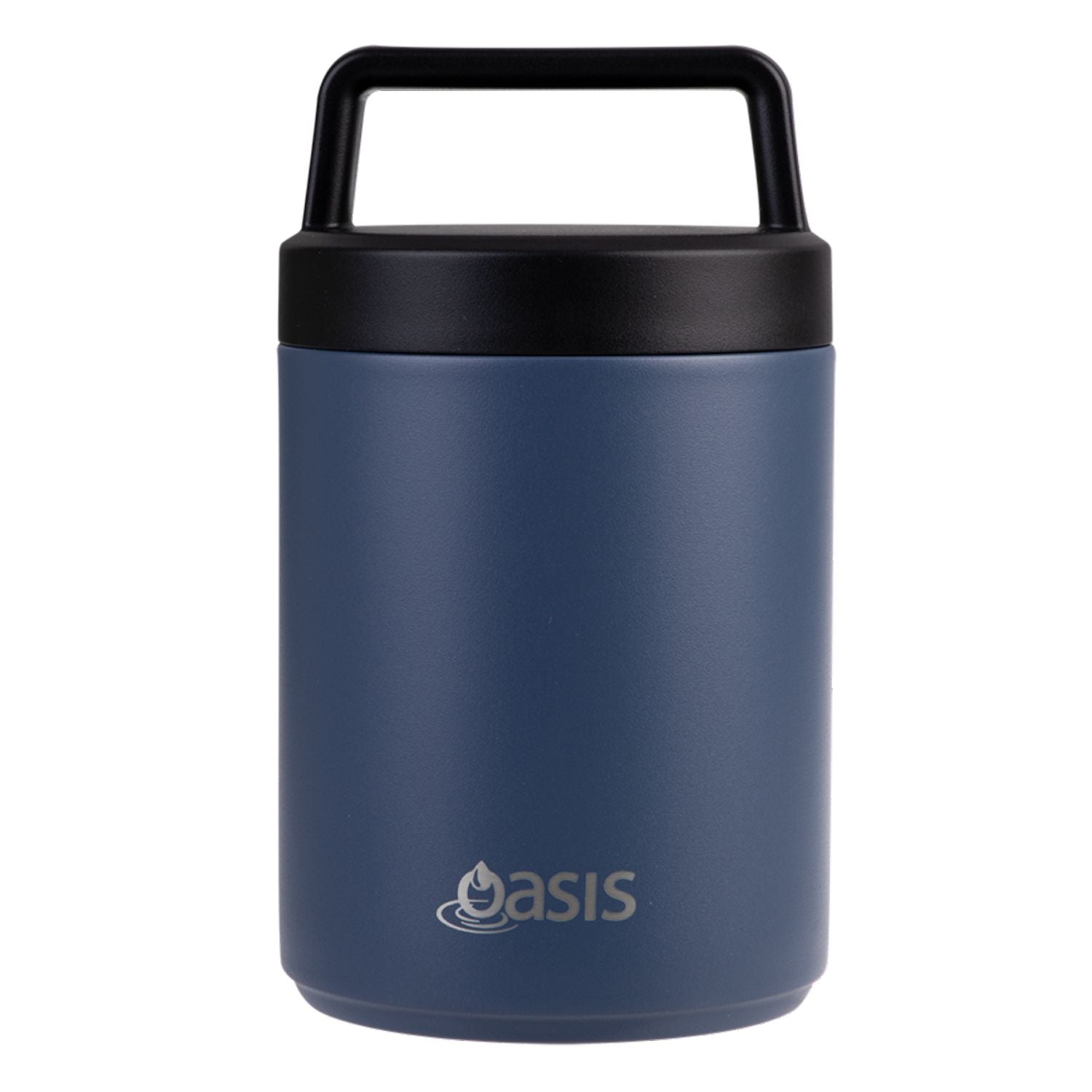 Oasis Stainless Steel Insulated Dual Compartment Food Flask with Handle 480ML - Indigo