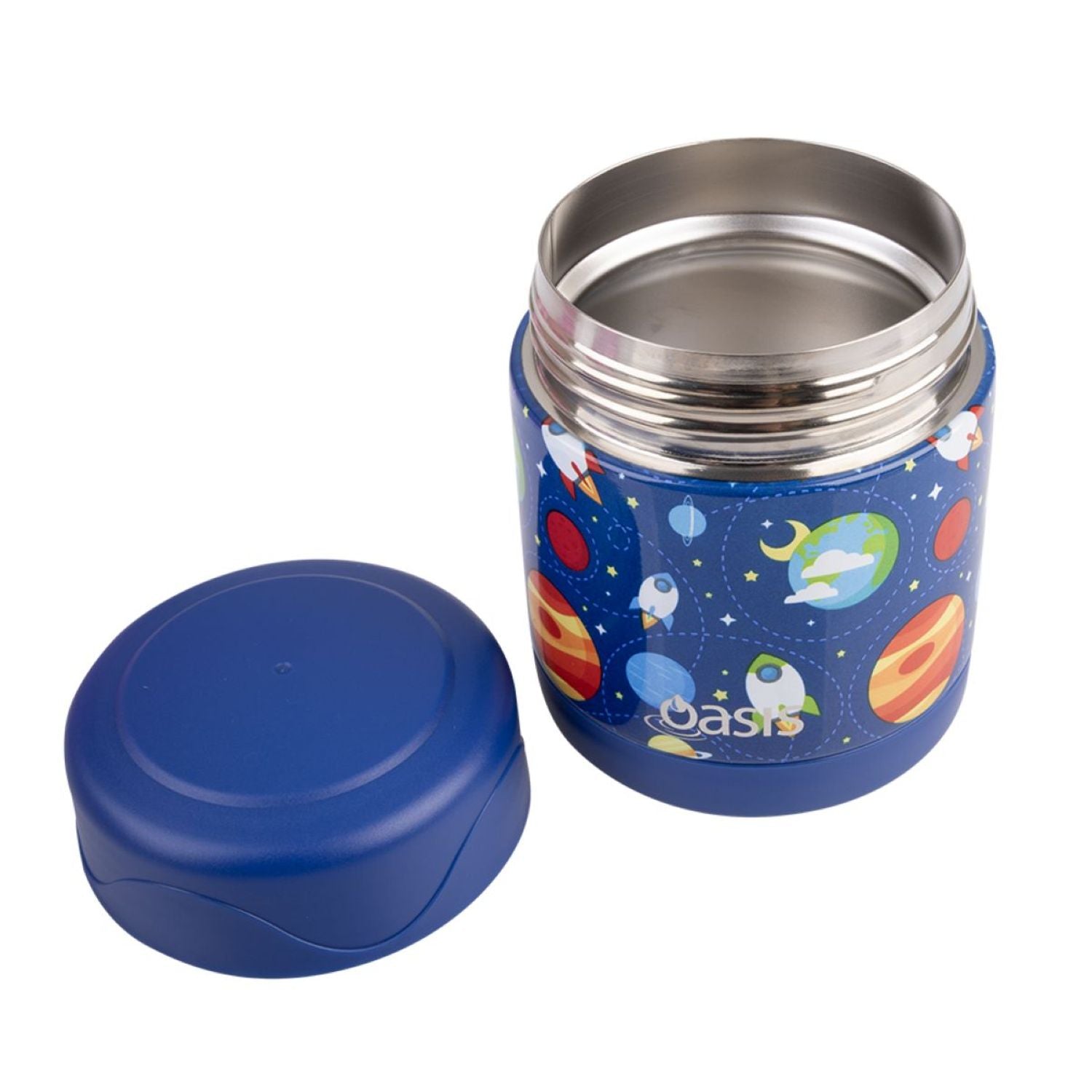 Oasis Stainless Steel Insulated Kids' Food Flask 300ML - Outer Space