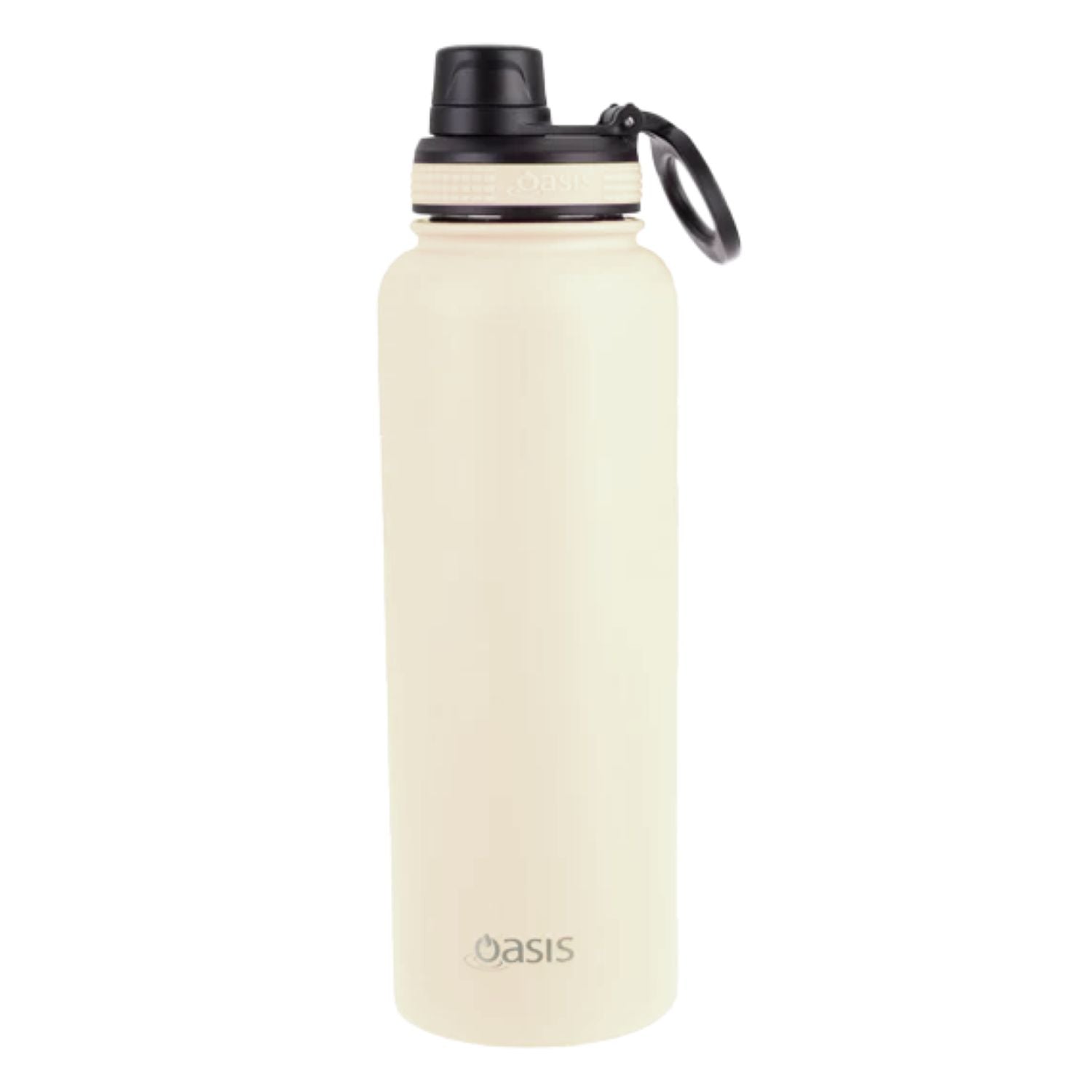 Oasis Stainless Steel Insulated Sports Water Bottle with Screw Cap 1.1L - Alabaster