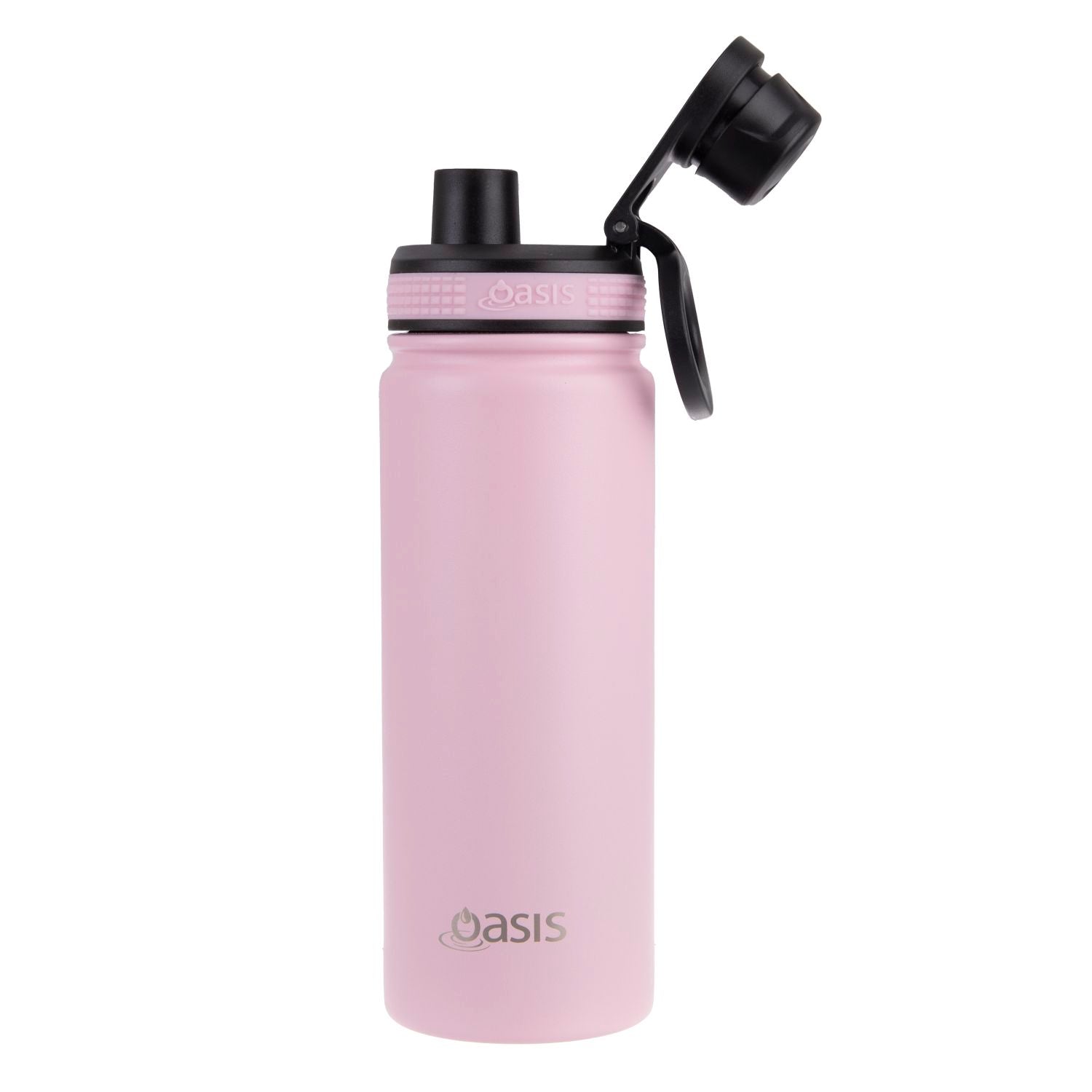 Oasis Stainless Steel Insulated Sports Water Bottle with Screw Cap 550ML - Carnation