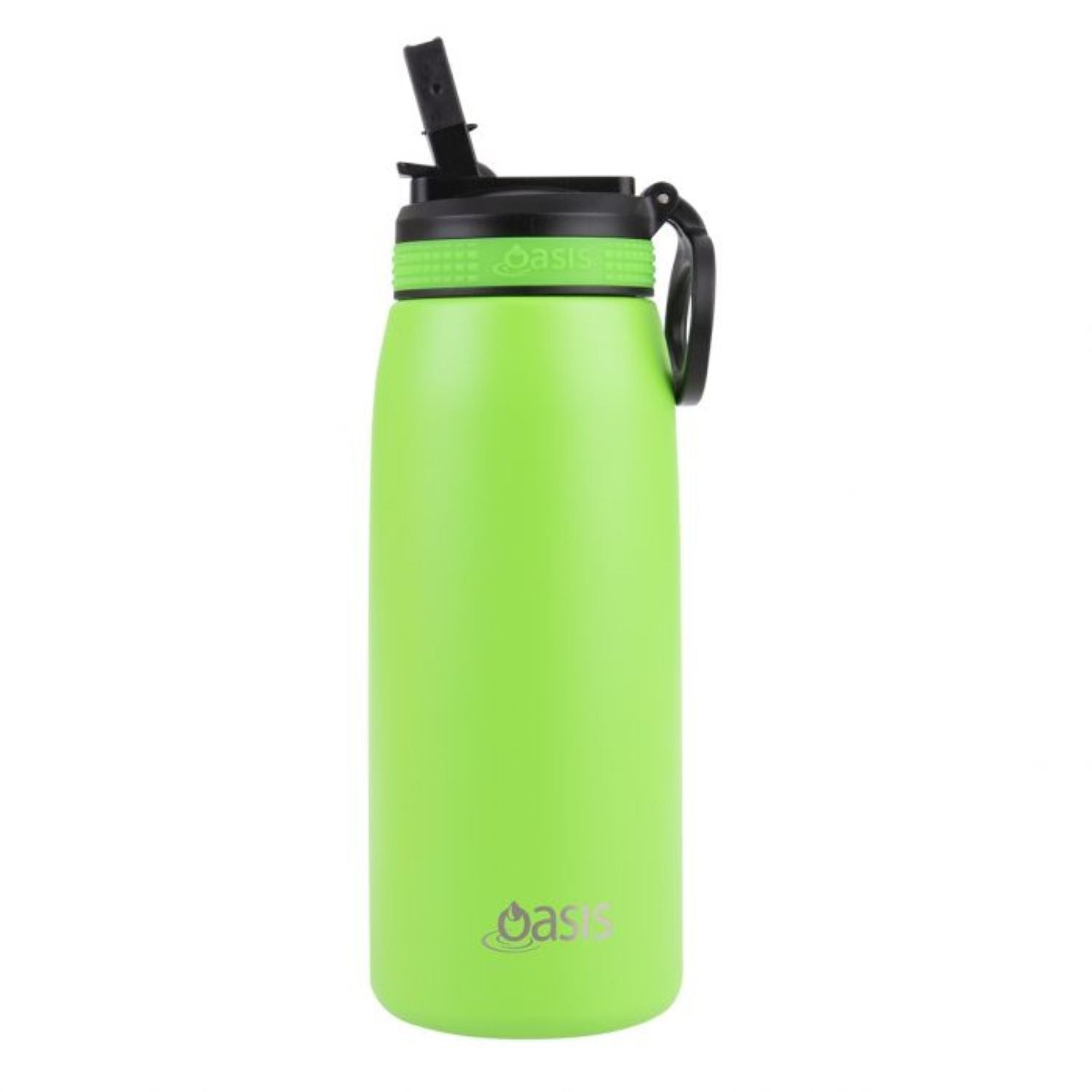 Oasis Stainless Steel Insulated Sports Water Bottle with Straw 780ML - Neon Green