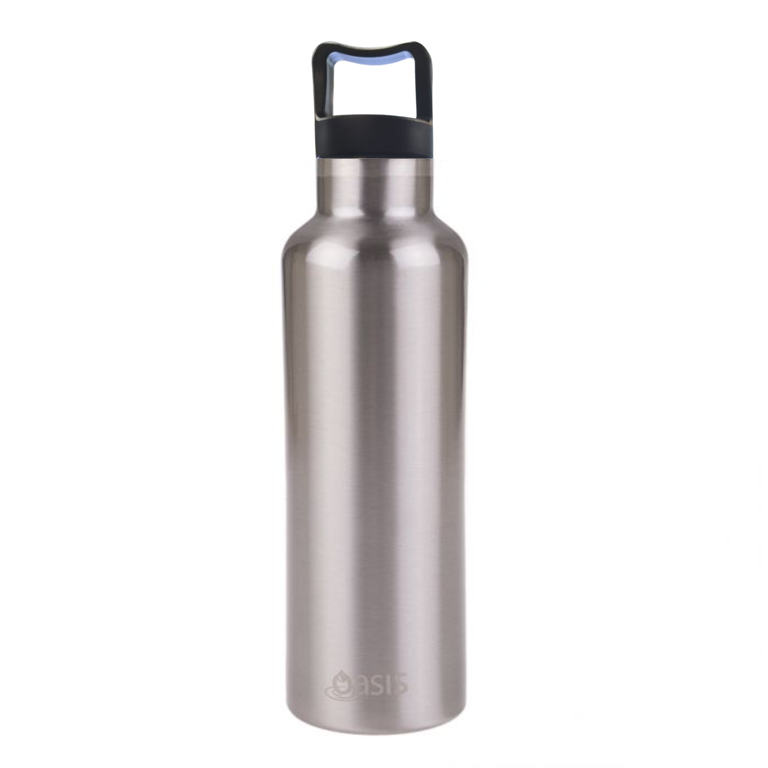 Oasis Stainless Steel Insulated Water Bottle with Handle 750ML - Silver