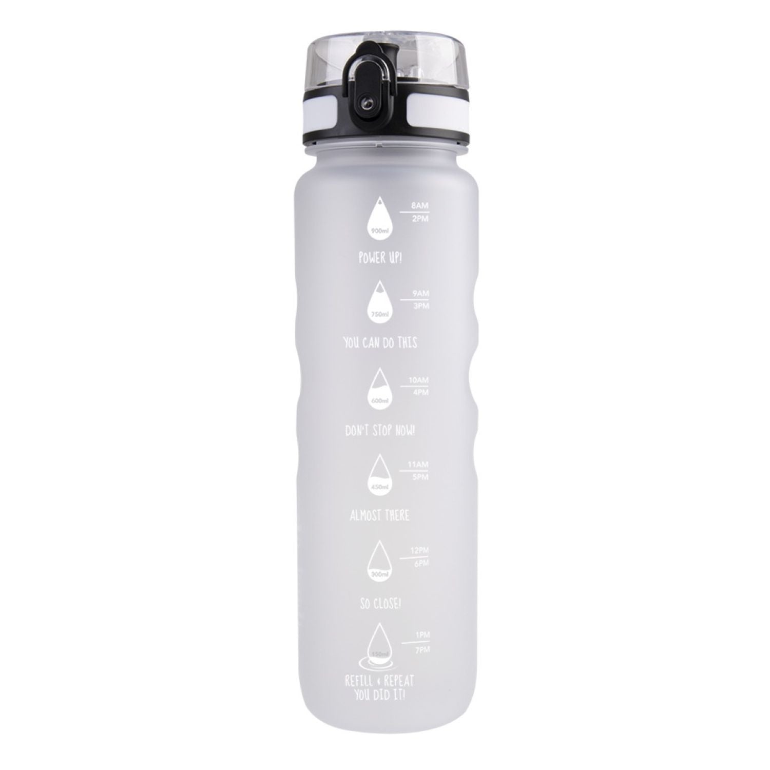 Oasis Tritan Motivation Bottle 1L - White