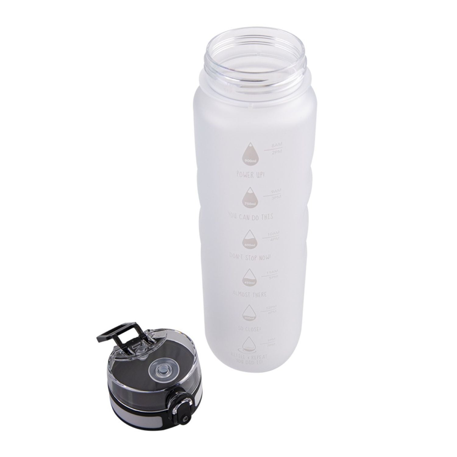 Oasis Tritan Motivation Bottle 1L - White