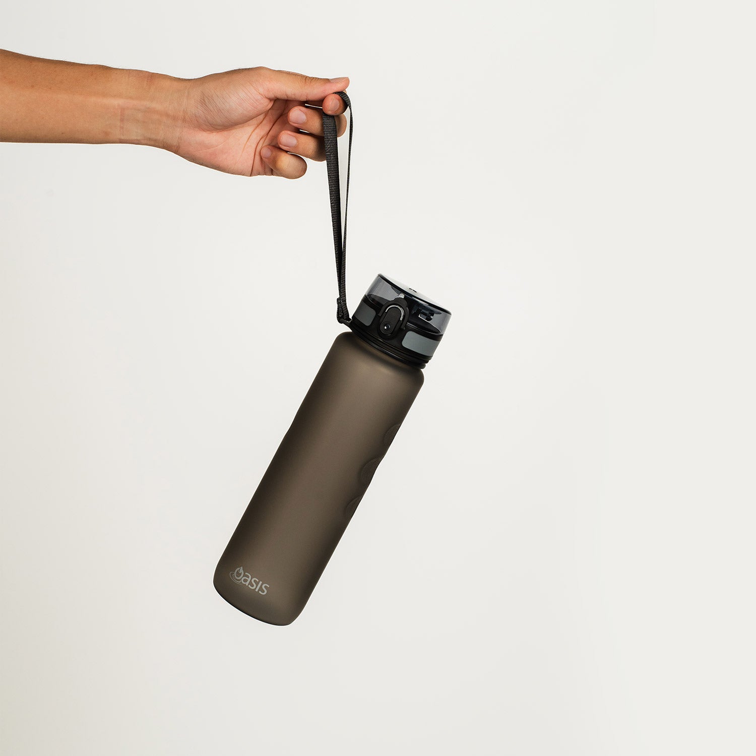 Oasis Tritan Sports Bottle with Handle Strap 1L - Graphite