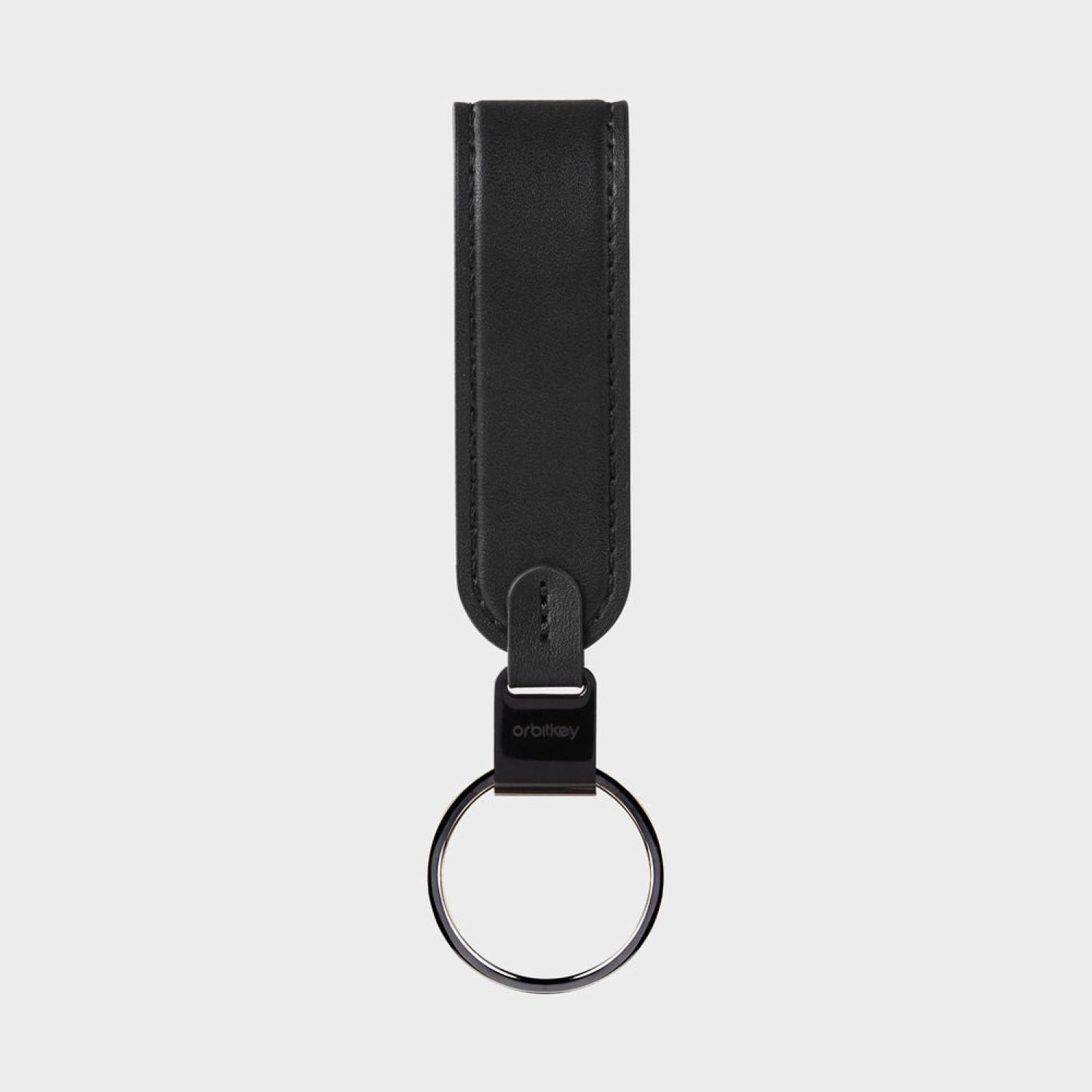Orbitkey Leather Loop Keychain (Black)