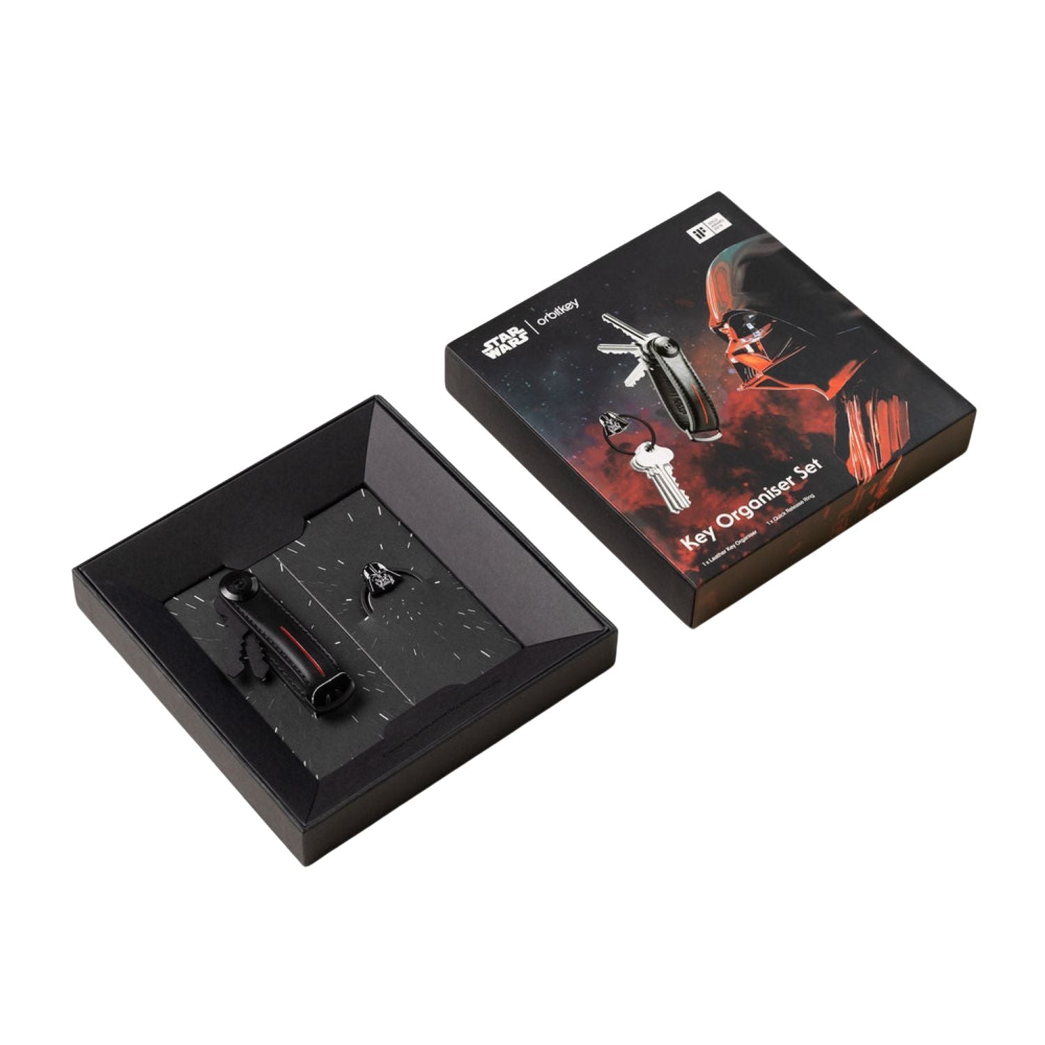 Orbitkey Star Wars Darth Vader Leather Key Organiser + Ring V2 Kit