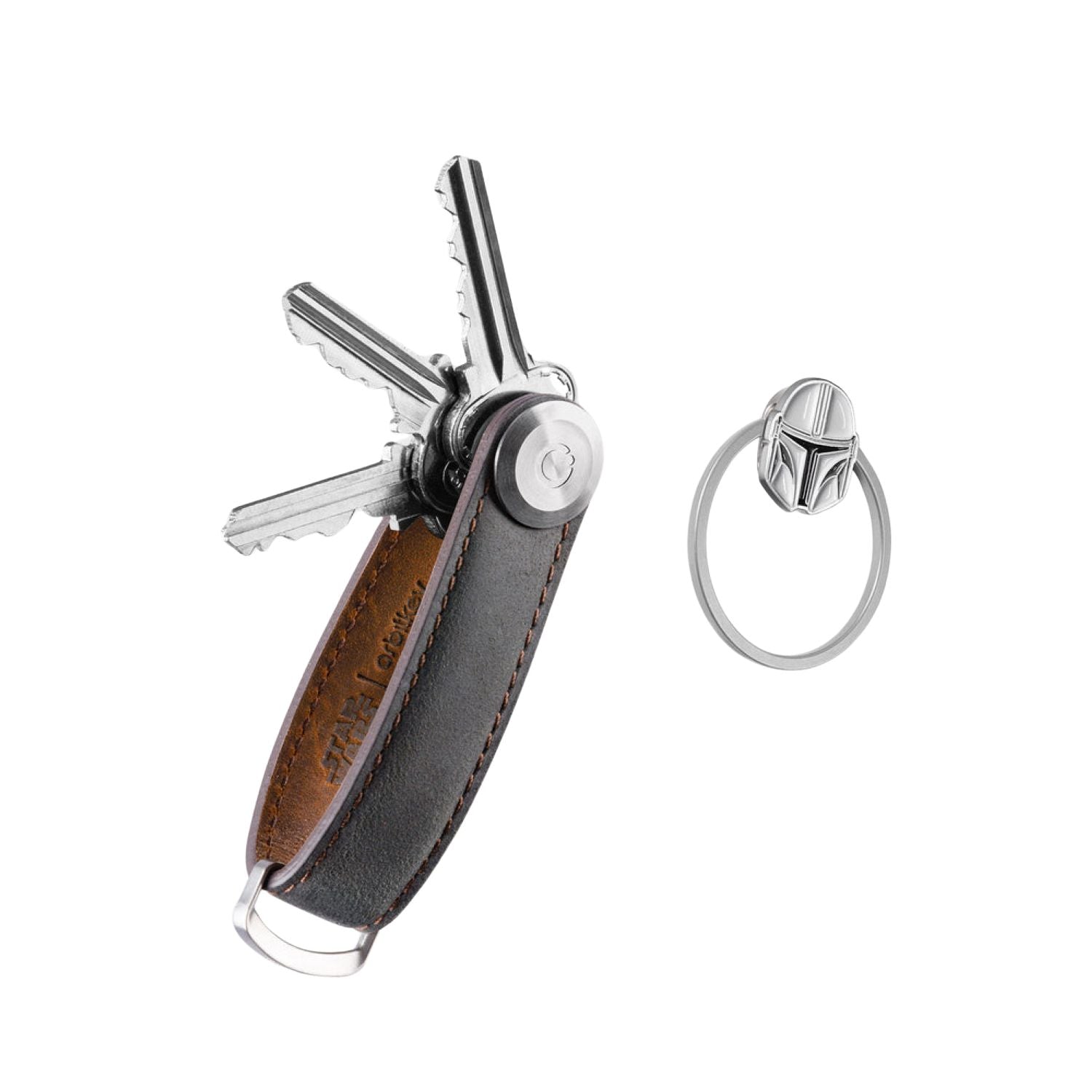 Orbitkey Star Wars Mandalorian Leather Key Organiser + Ring V2 Kit