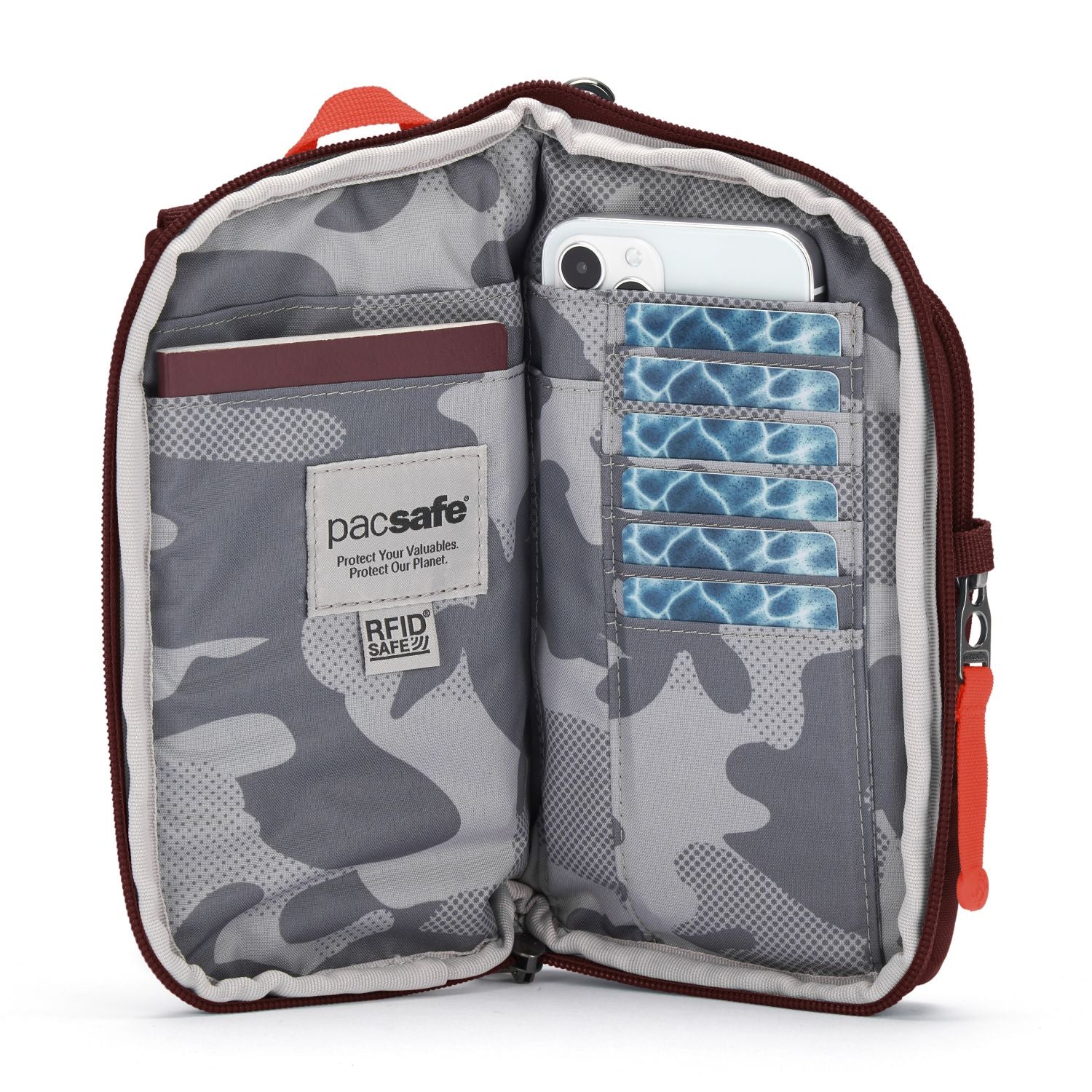 Pacsafe Go Anti-Theft Tech Crossbody Bag (Garnet Red)