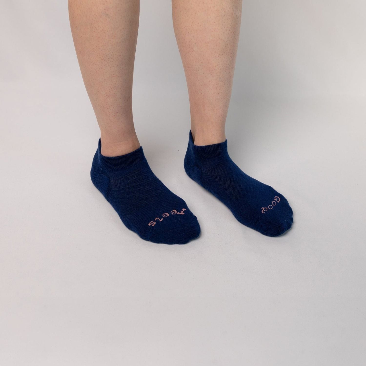 Paire Merino Wool-Blend Ankle Sock (Stormy Blue) - L
