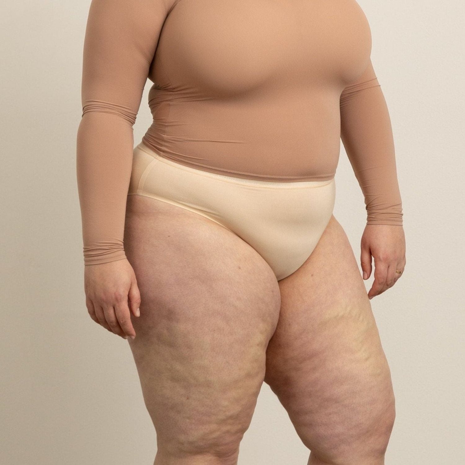 Paire BioTracker Women's High-Waisted Full Brief (Nude) - M