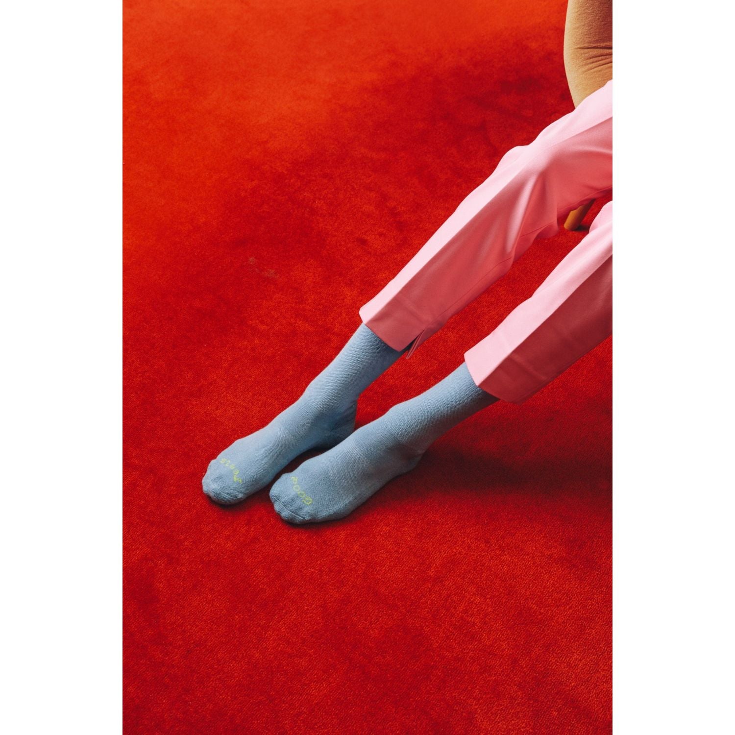 Paire Merino Wool-Blend Calf Sock (Sky) - S